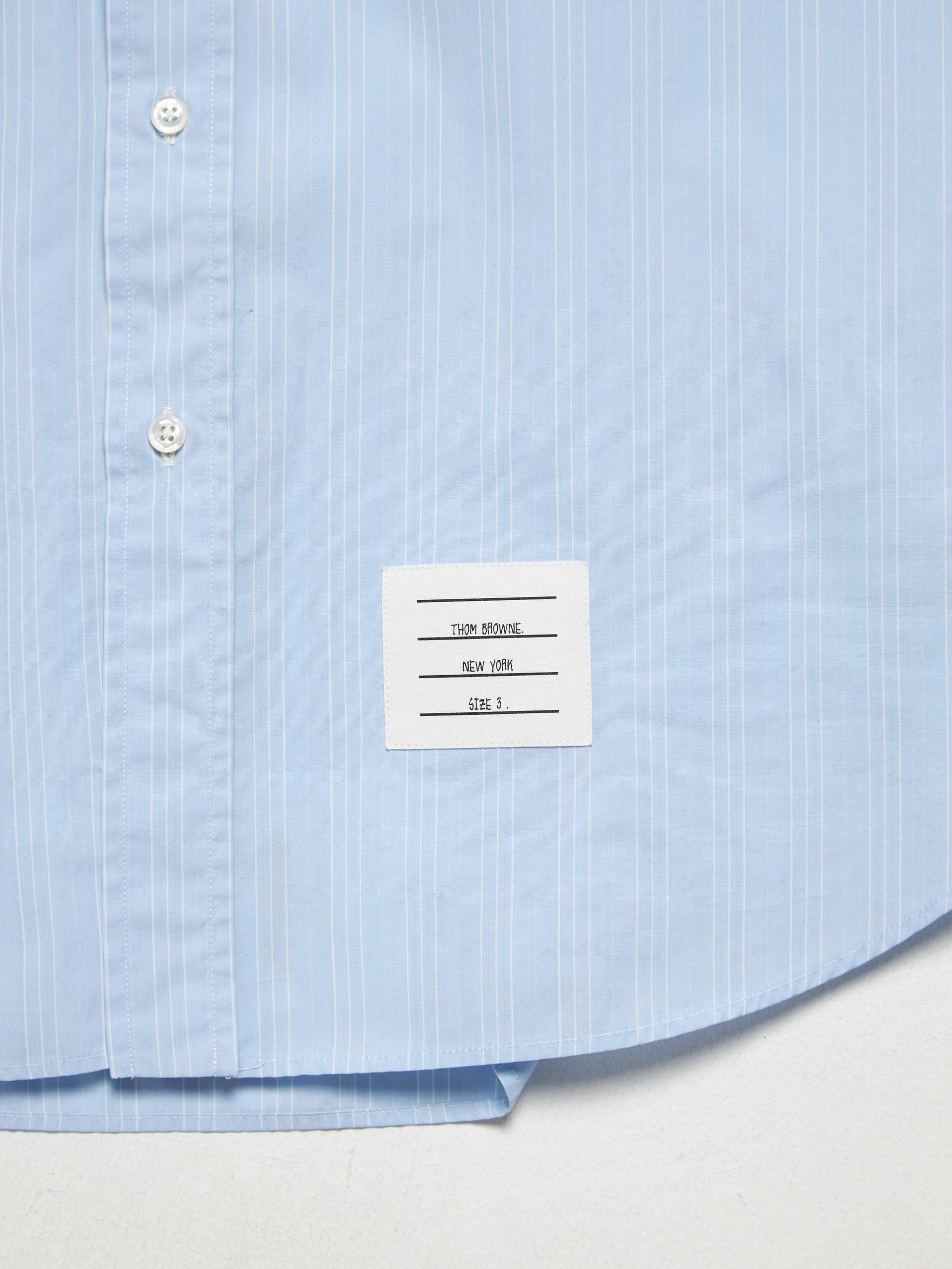 Thom Browne Light Blue Striped Shirt Size US L / EU 52-54 / 3 - 5 Thumbnail