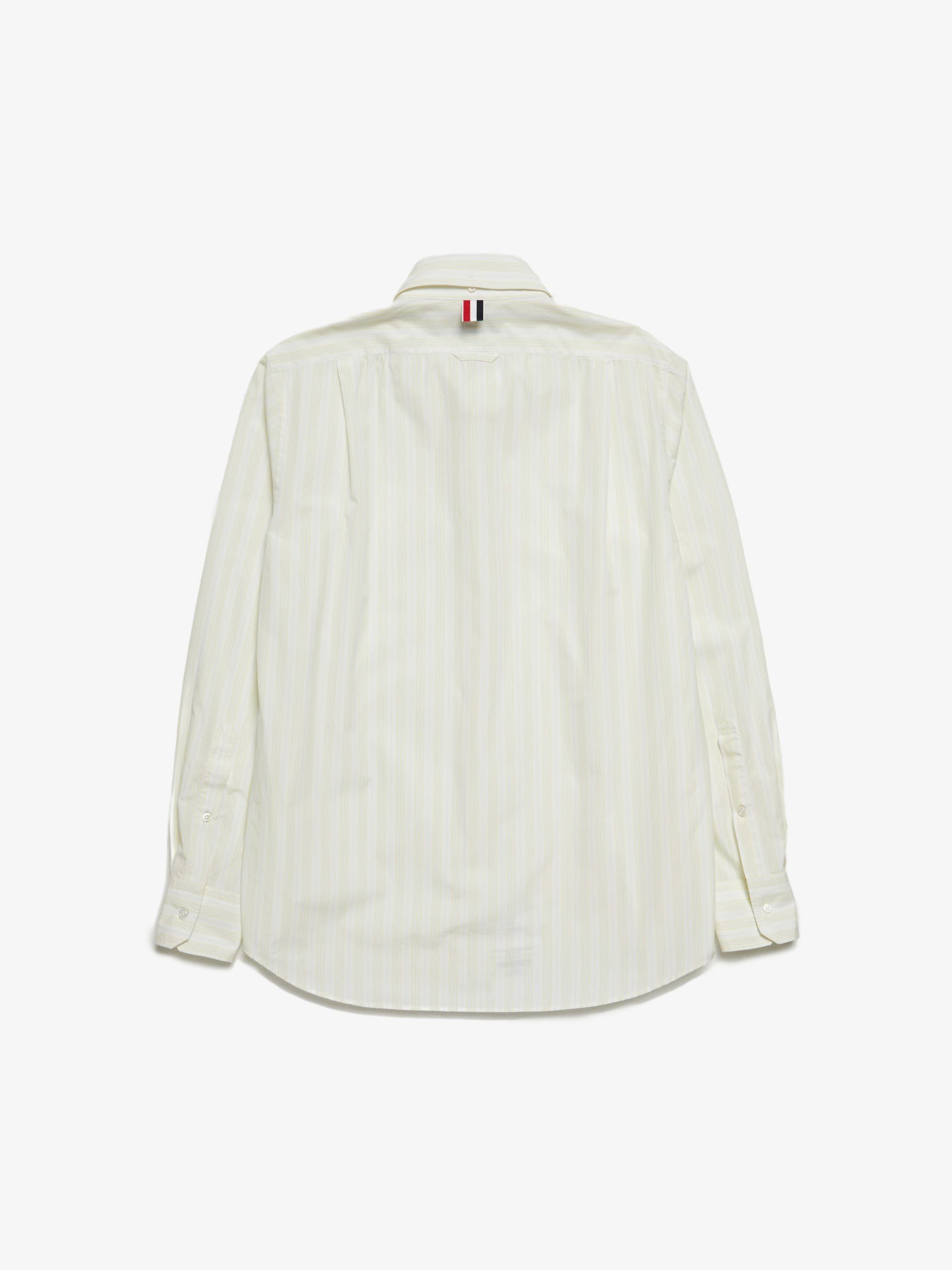 Thom Browne Yellow White Striped Shirt Size US L / EU 52-54 / 3 - 2 Thumbnail