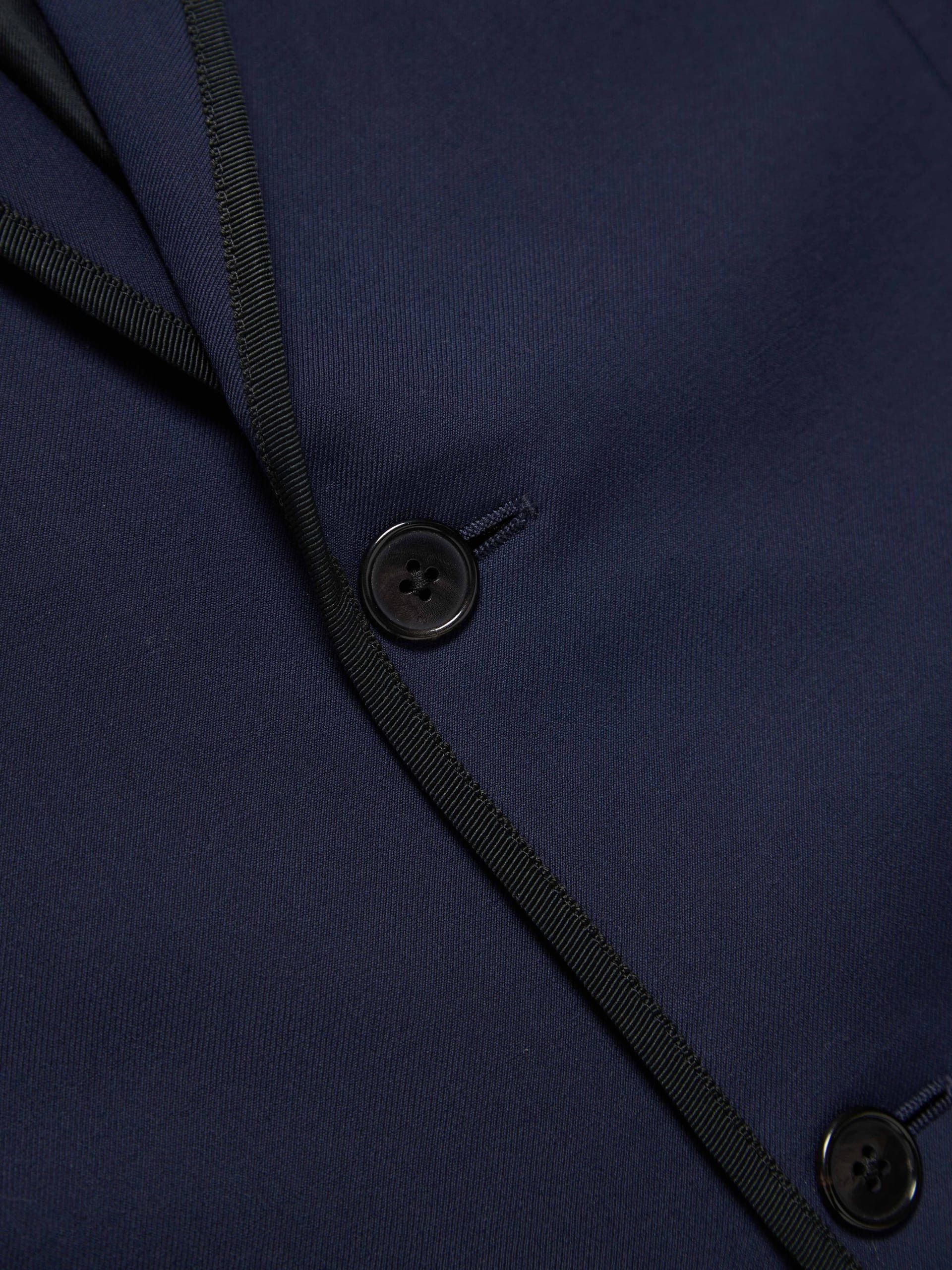 Saint Laurent Paris Navy Button Woolen Silk Blazer Size US L / EU 52-54 / 3 - 6 Thumbnail