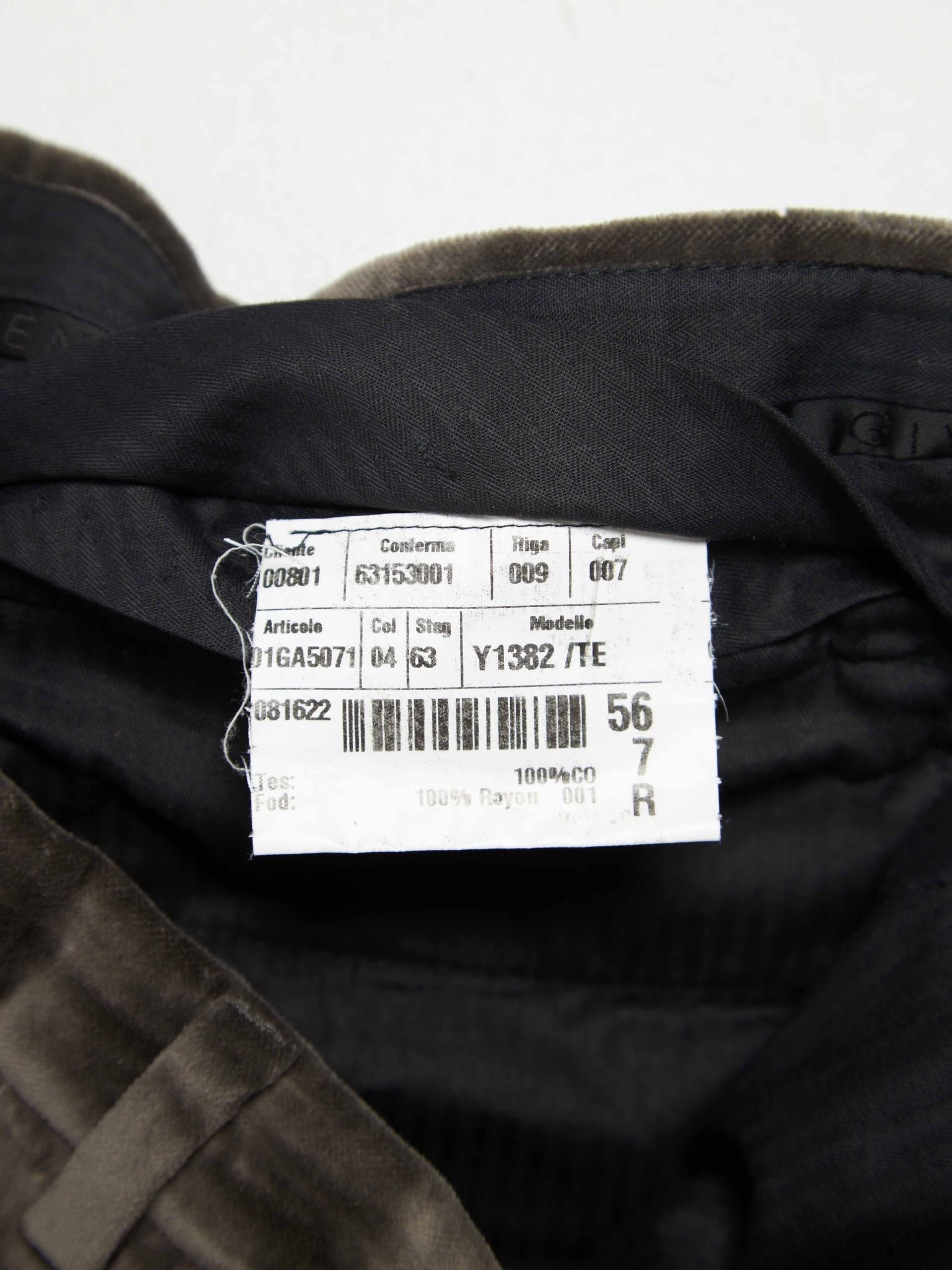 Givenchy Gray Velvet Suit Trousers Size US 40 / EU 56 - 4 Thumbnail