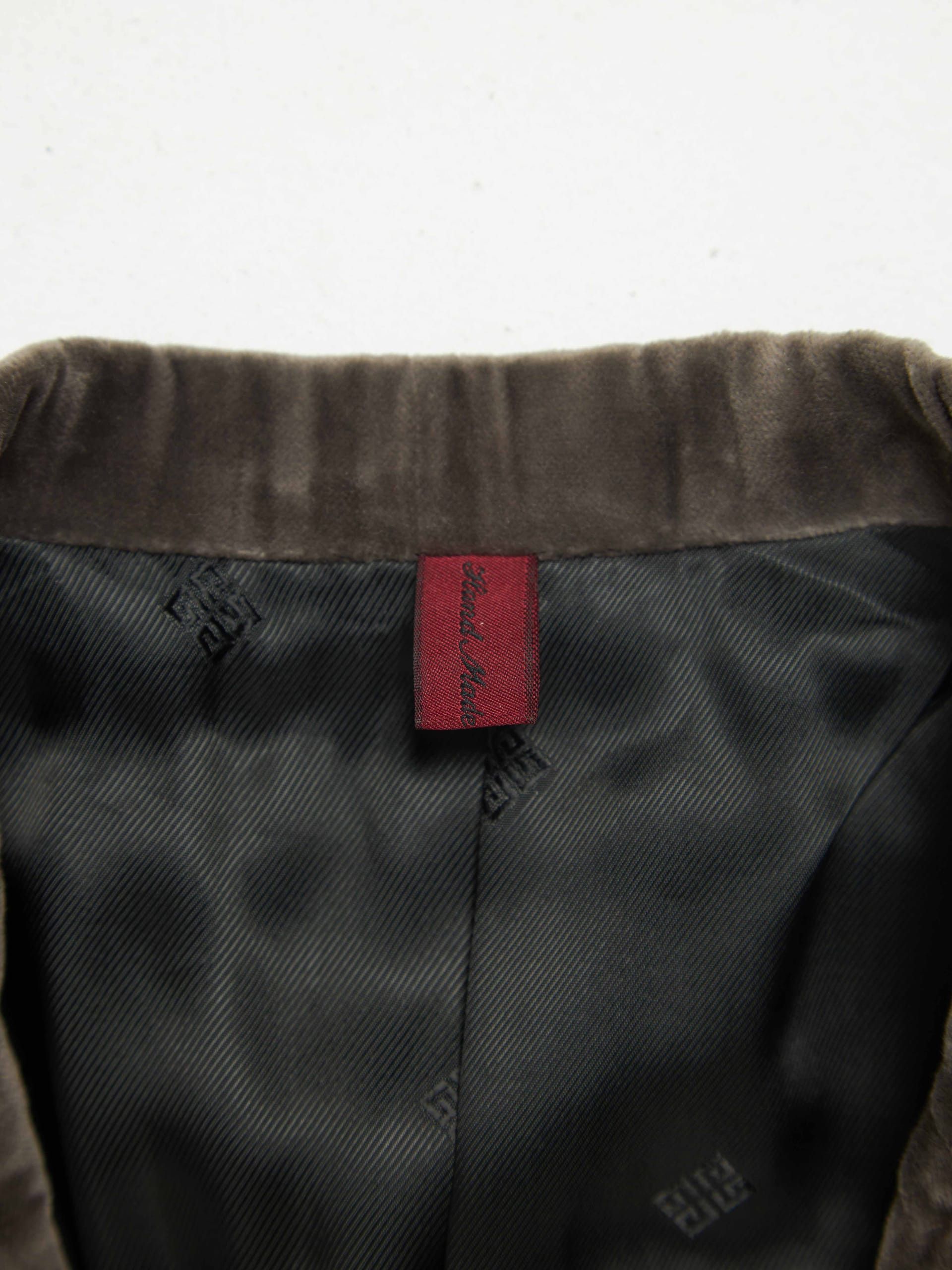 Givenchy Gray Velvet Suit Blazer Size US XL / EU 56 / 4 - 4 Thumbnail