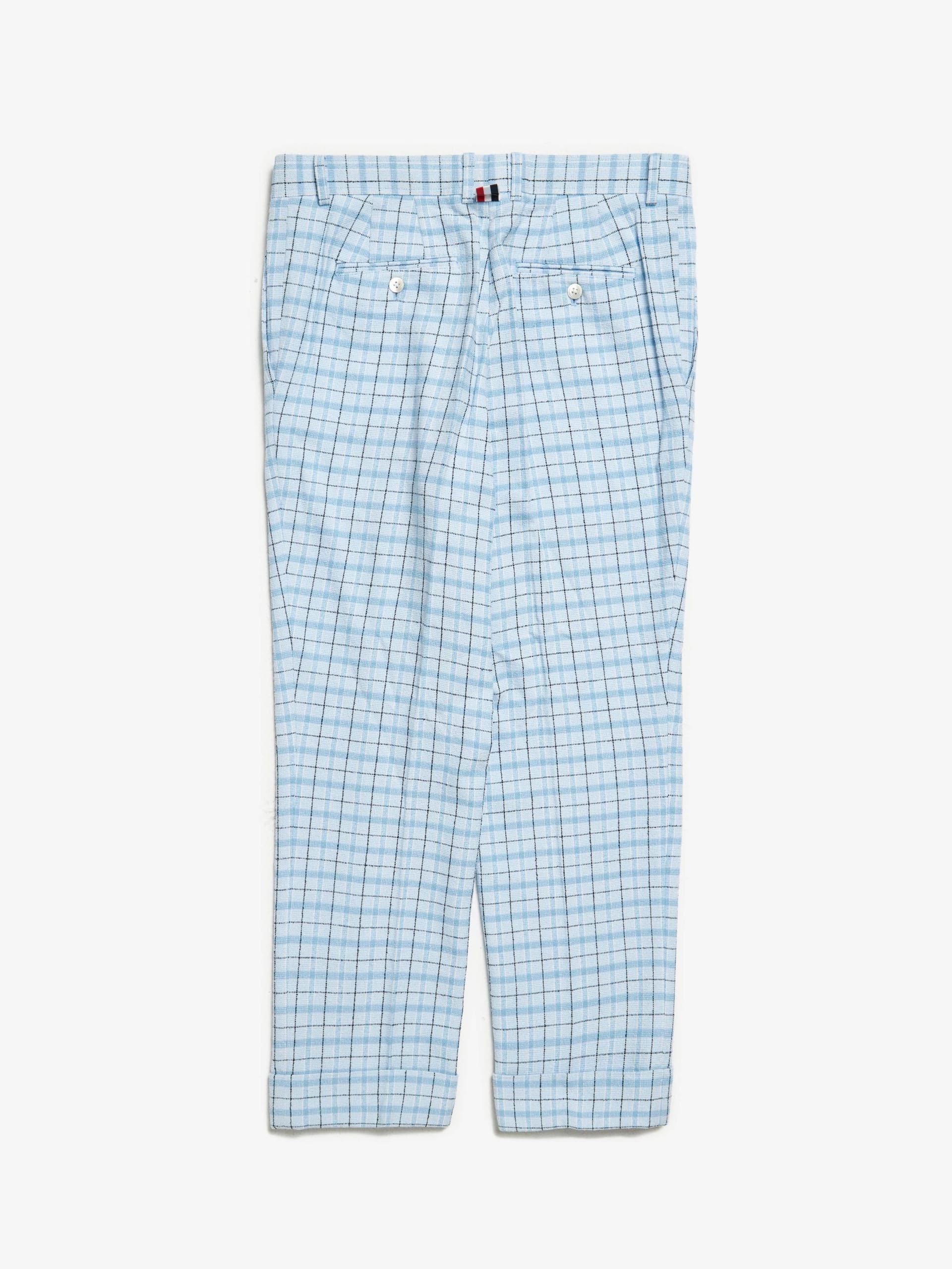 Thom Browne Light Blue Checkered Pants Size US 34 / EU 50 - 2 Thumbnail