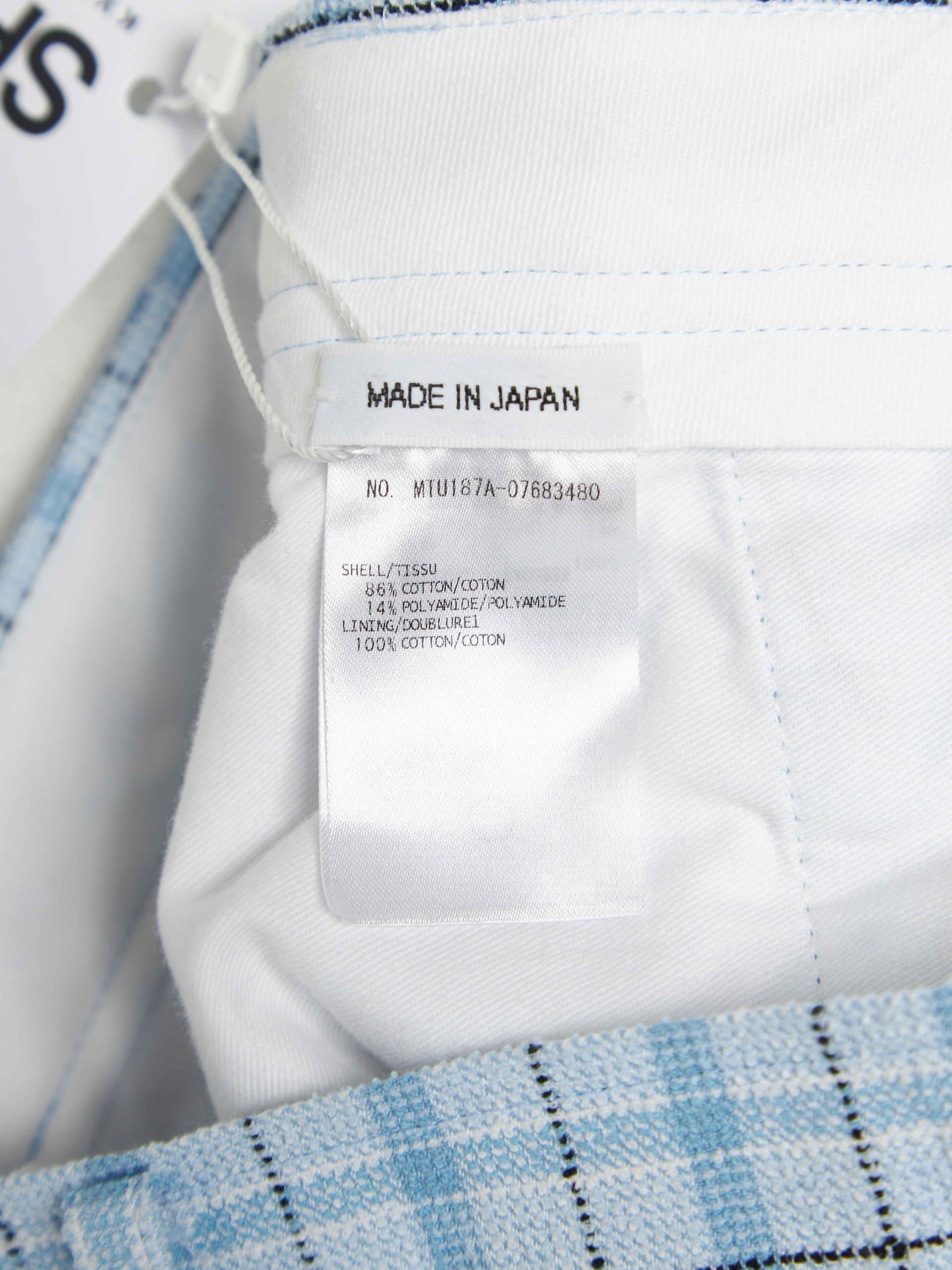 Thom Browne Light Blue Checkered Pants Size US 34 / EU 50 - 4 Thumbnail