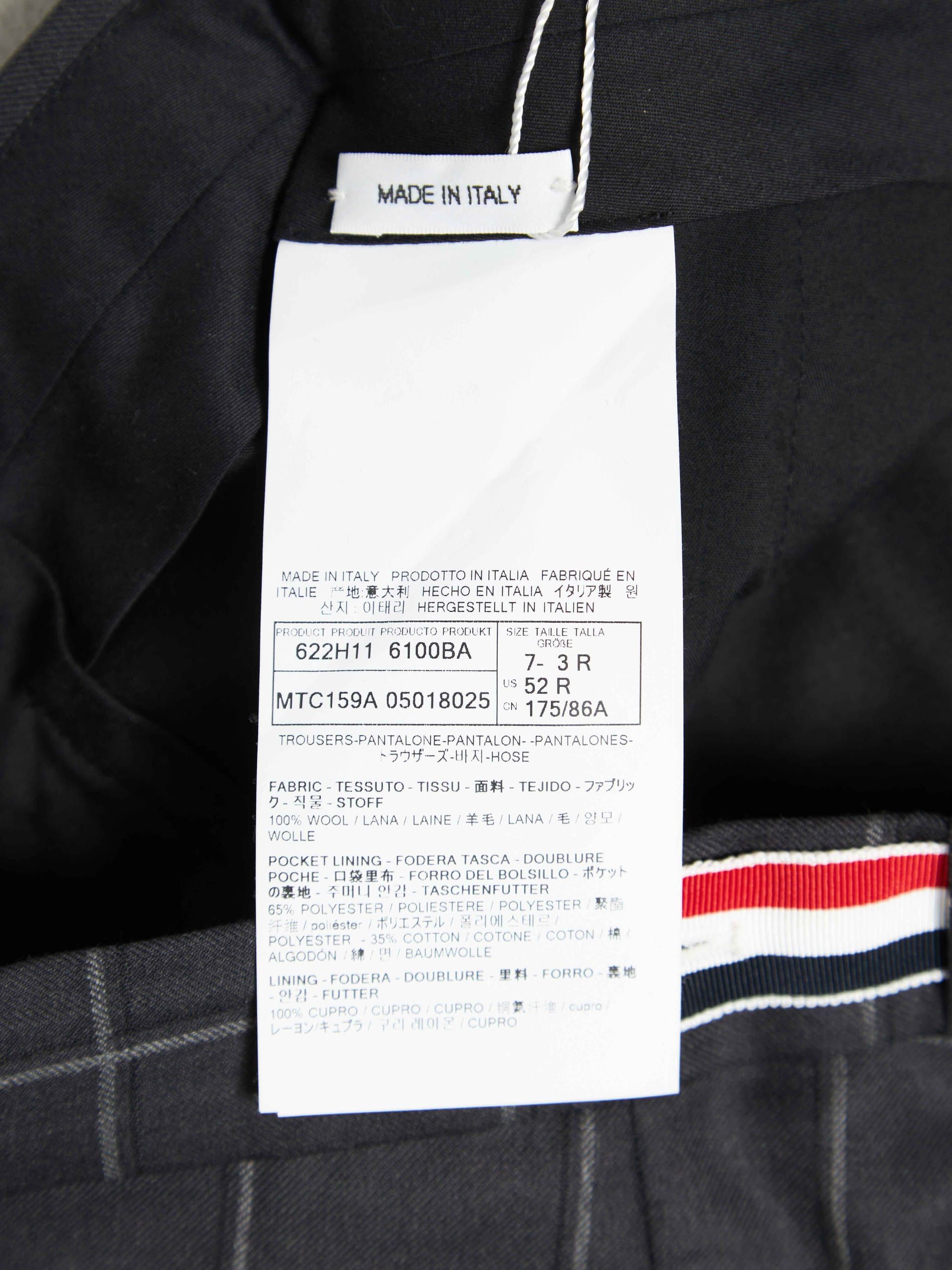 Thom Browne Dark Gray Checkered Pants Size US 34 / EU 50 - 5 Thumbnail