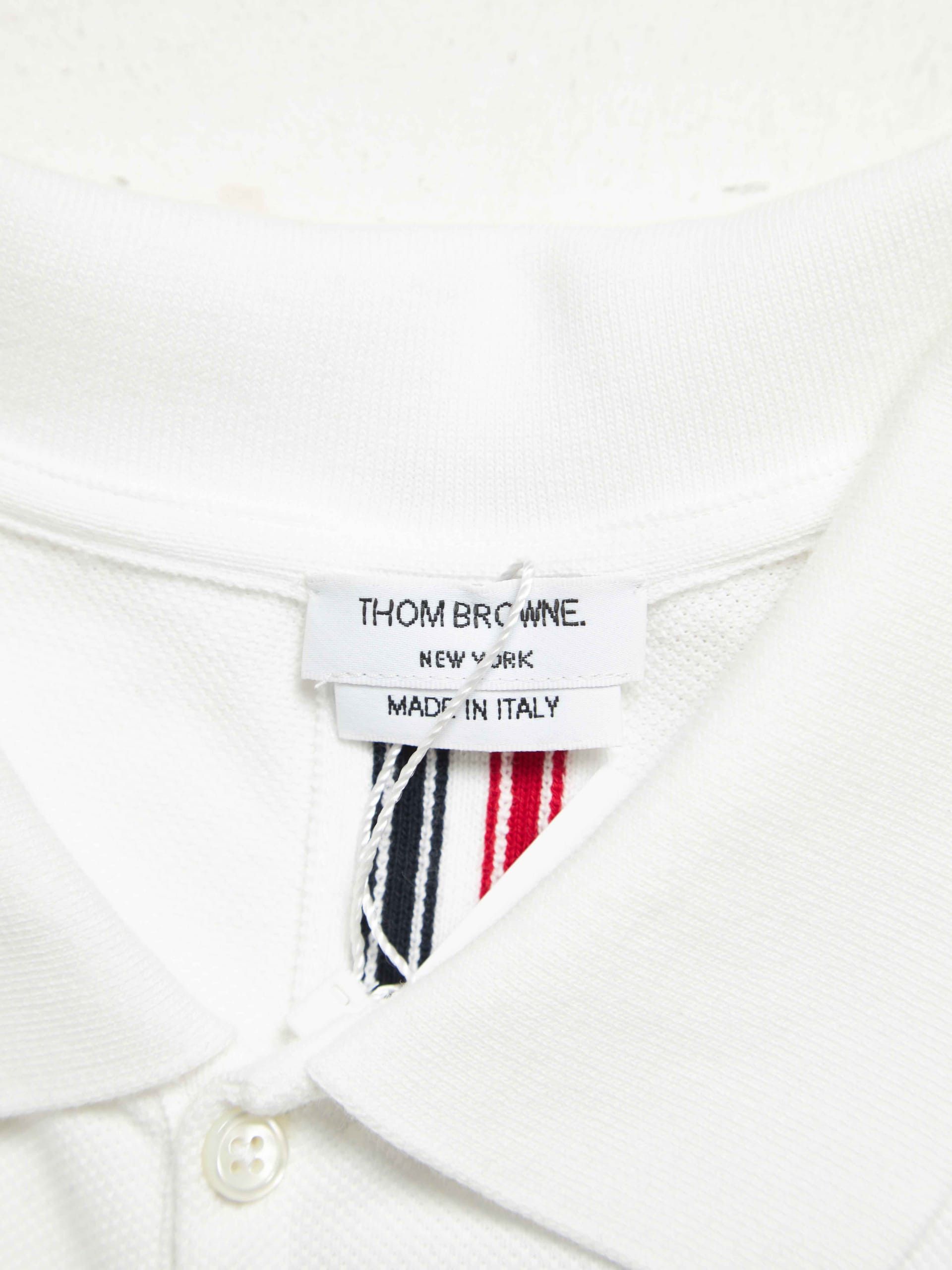 Thom Browne White Polo Shirt Size US XL / EU 56 / 4 - 4 Thumbnail