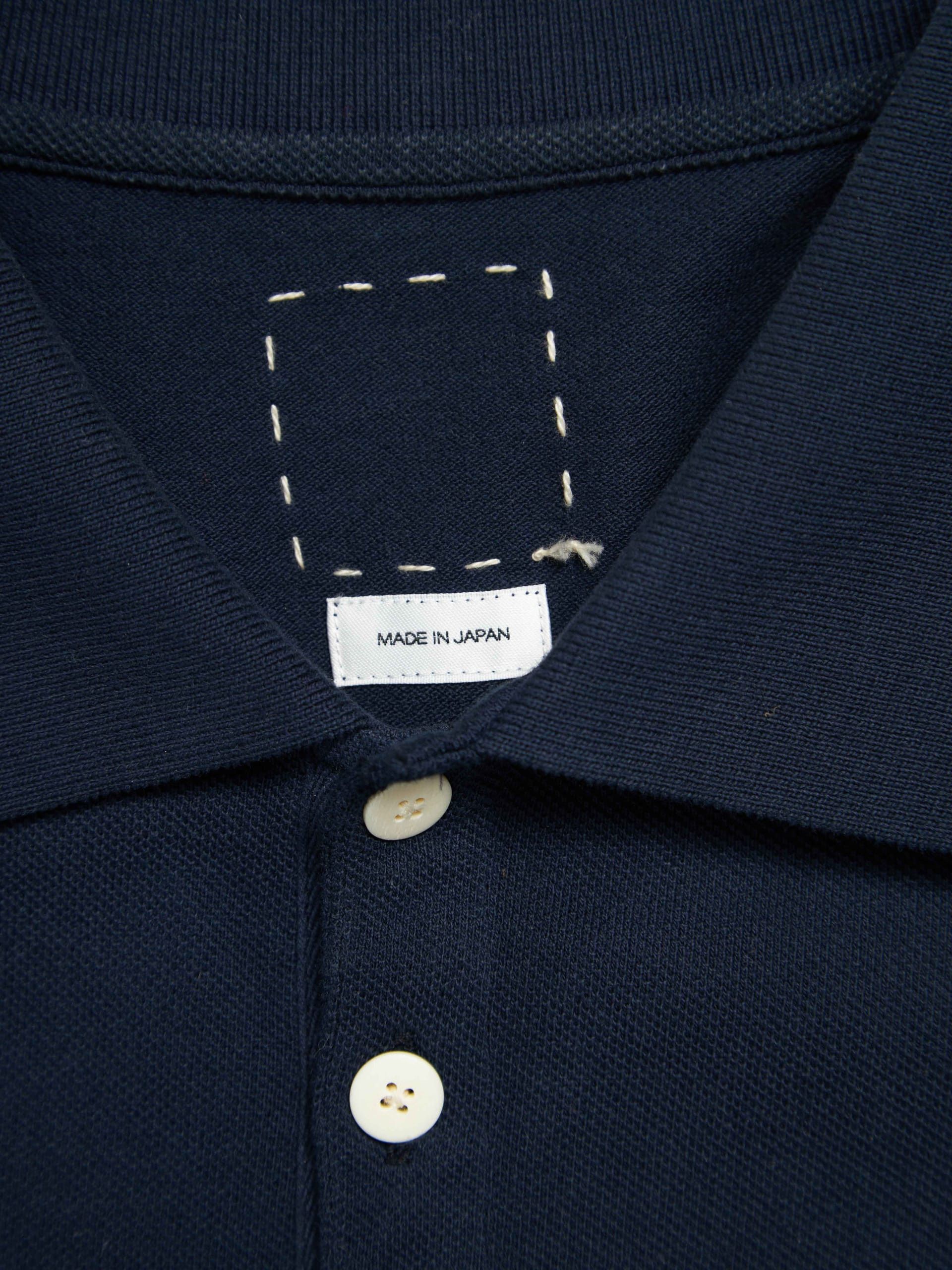 Visvim Navy Embroidered Cotton Polo Size US XXL / EU 58 / 5 - 4 Thumbnail