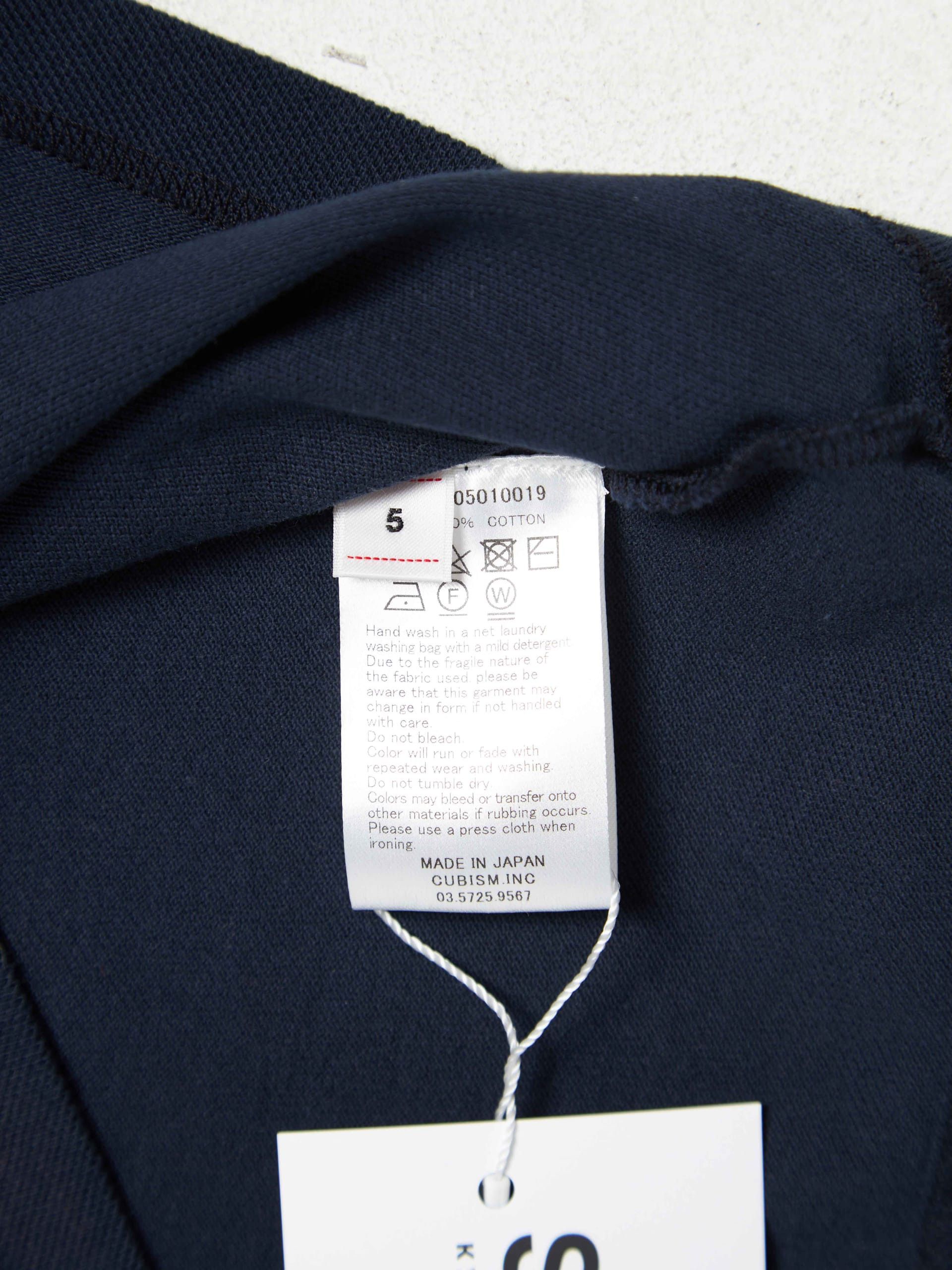Visvim Navy Embroidered Cotton Polo Size US XXL / EU 58 / 5 - 5 Thumbnail