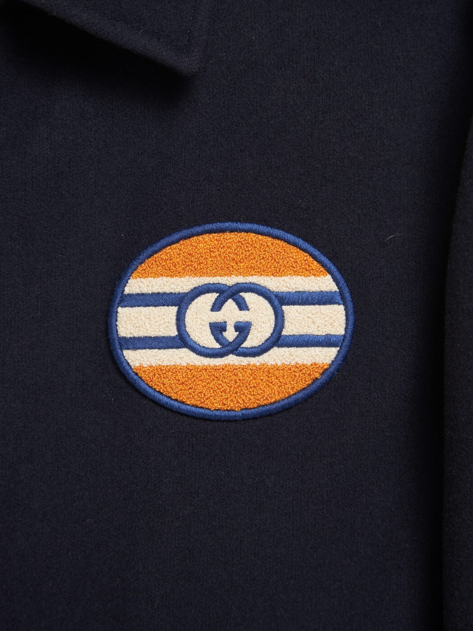 Gucci Navy Blue Logo Woolen Jacket Size US S / EU 44-46 / 1 - 4 Thumbnail