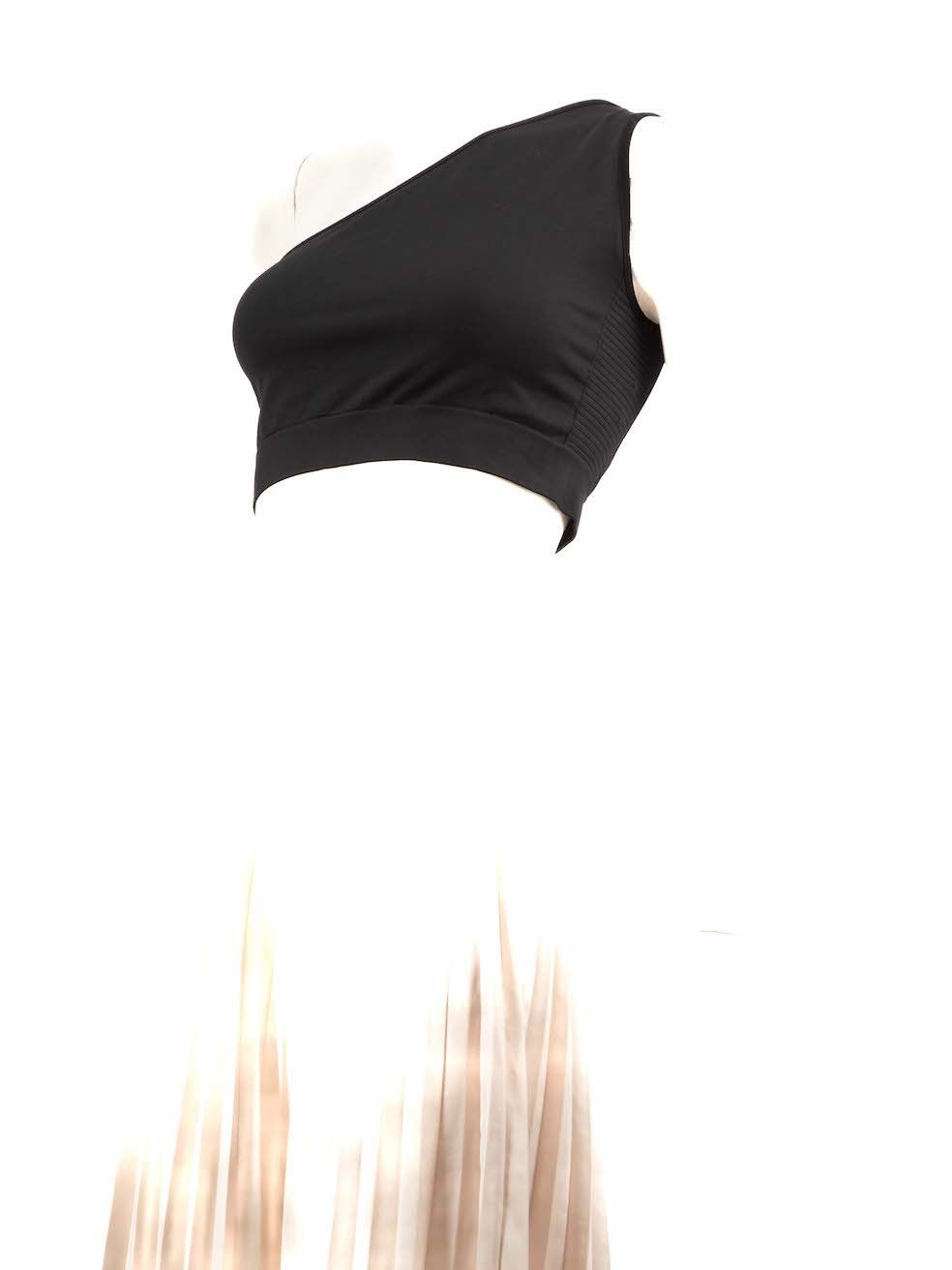 Rick Owens Black One Shoulder Crop Top Size S / US 4 / IT 40 - 4 Thumbnail