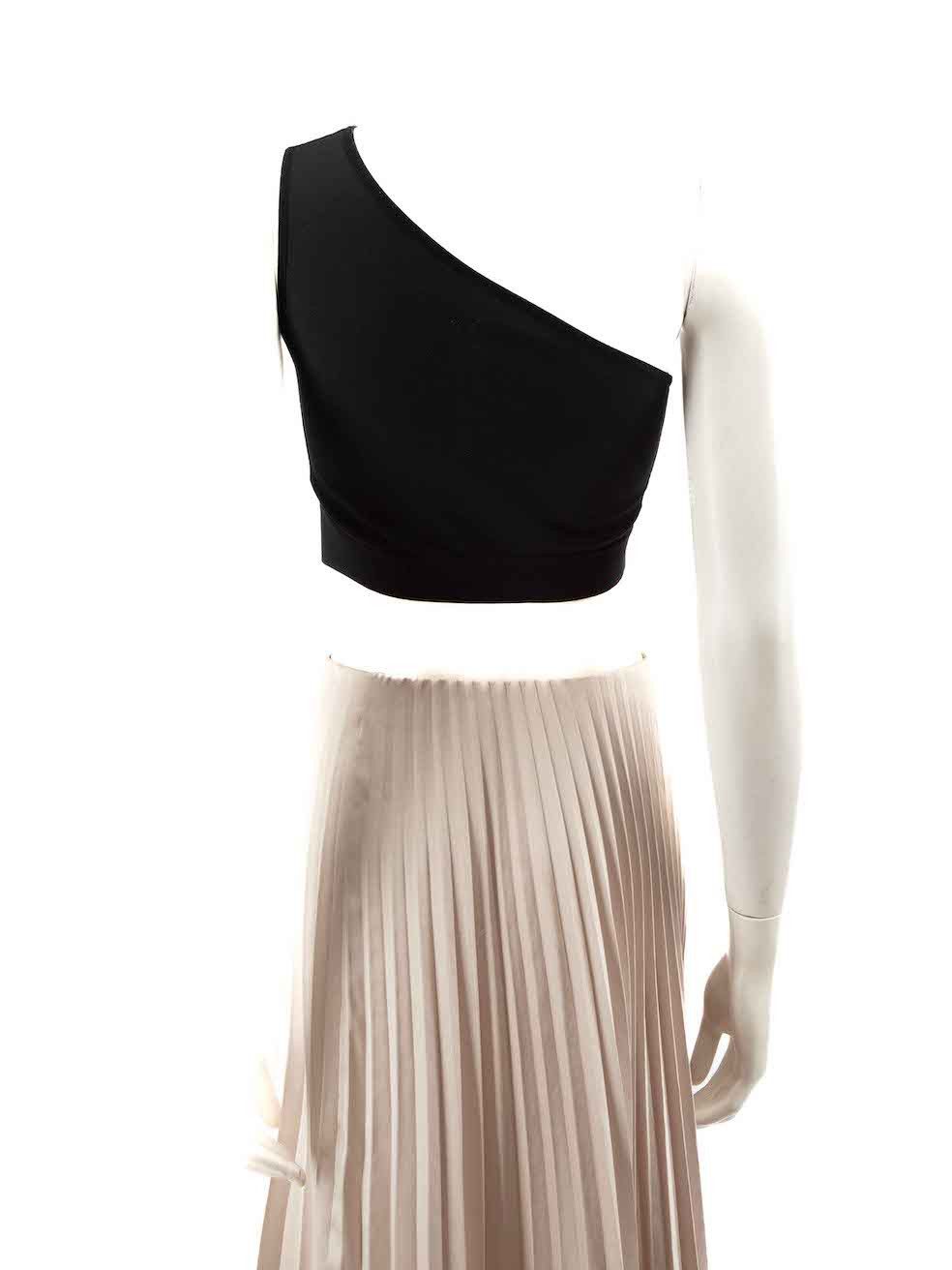 Rick Owens Black One Shoulder Crop Top Size S / US 4 / IT 40 - 3 Thumbnail