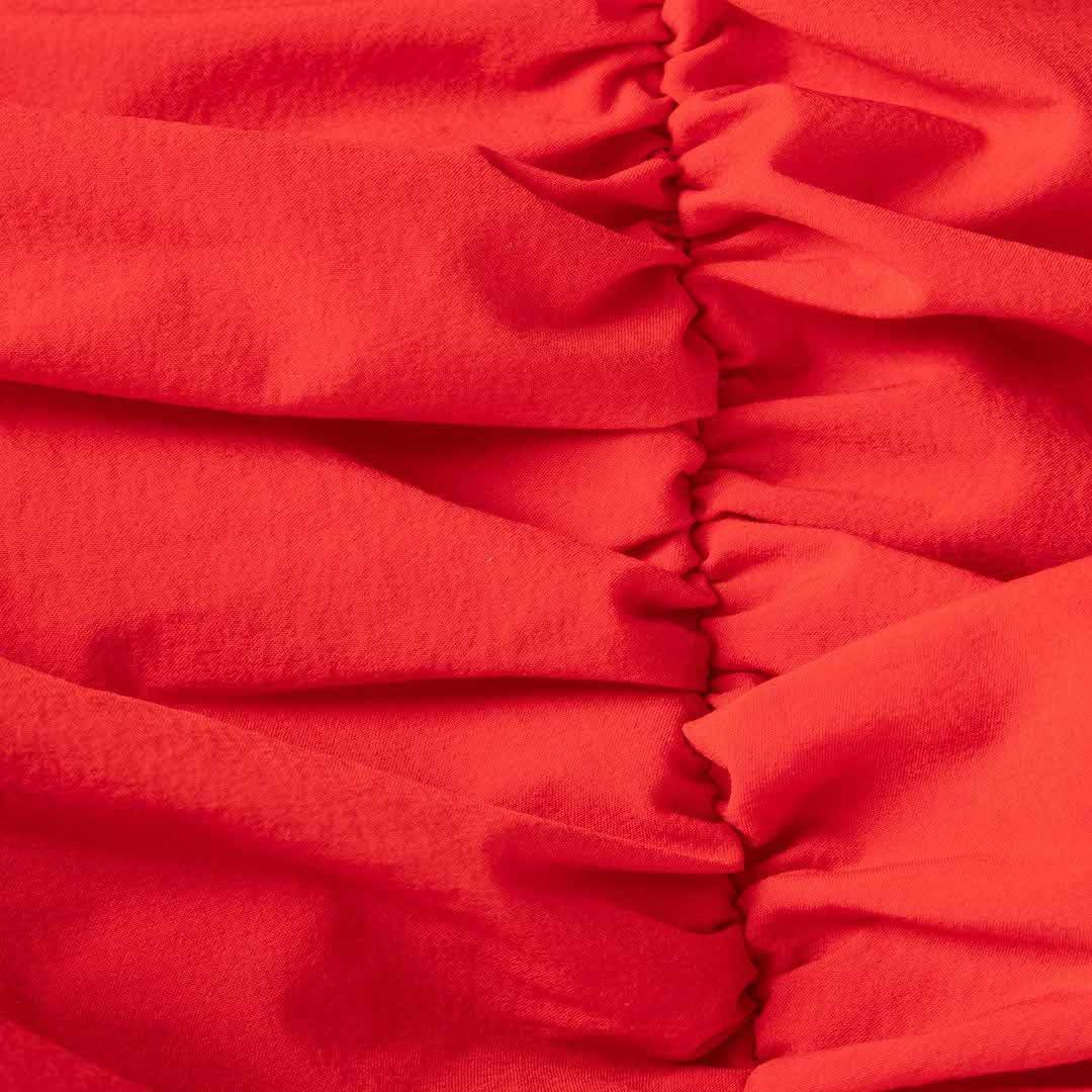 Other Red Ruch Mermaid Midi Dress Size S / US 4 / IT 40 - 4 Thumbnail