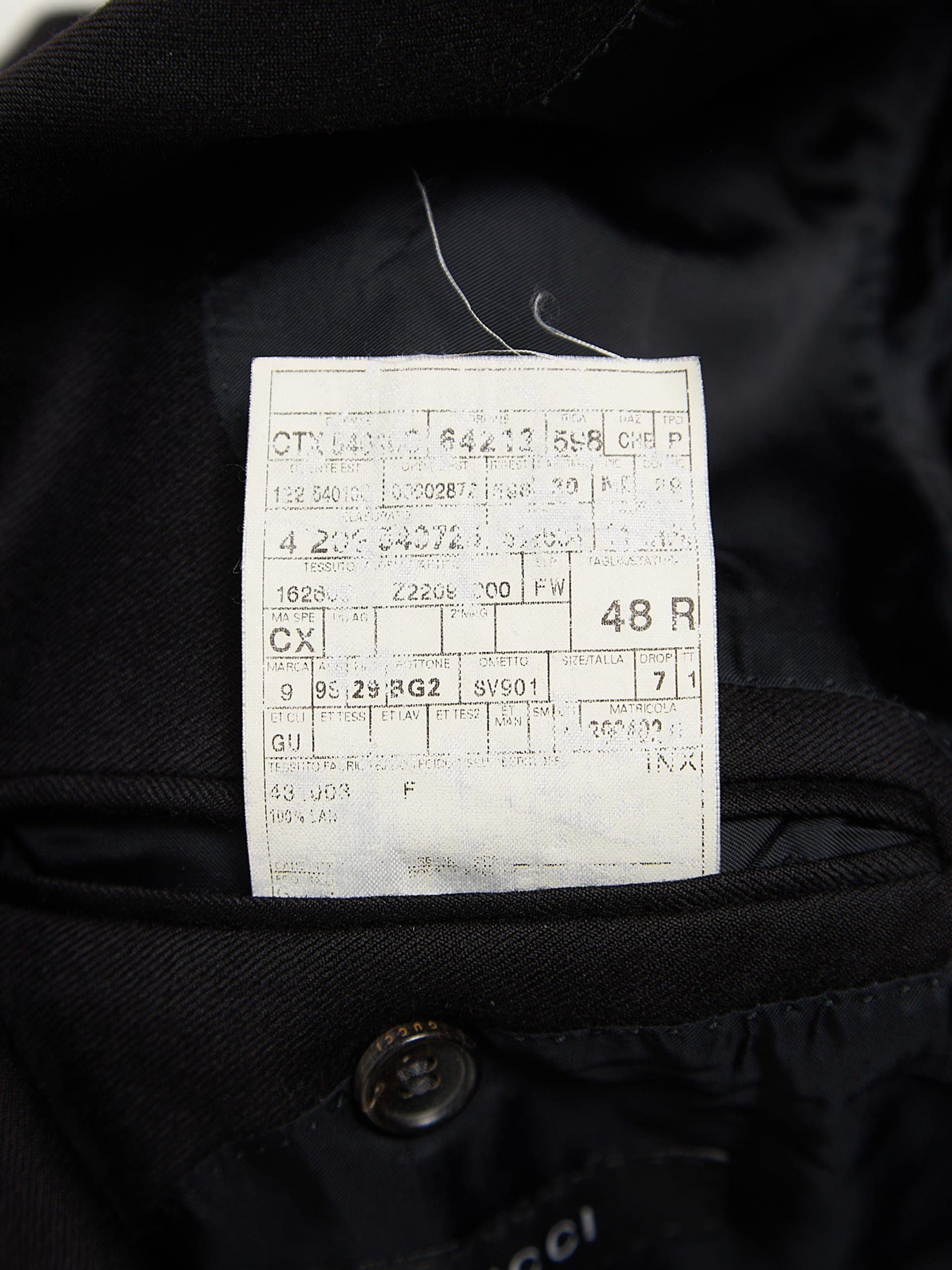 Gucci Black Buttoned Linen Blazer Size US M / EU 48-50 / 2 - 4 Thumbnail