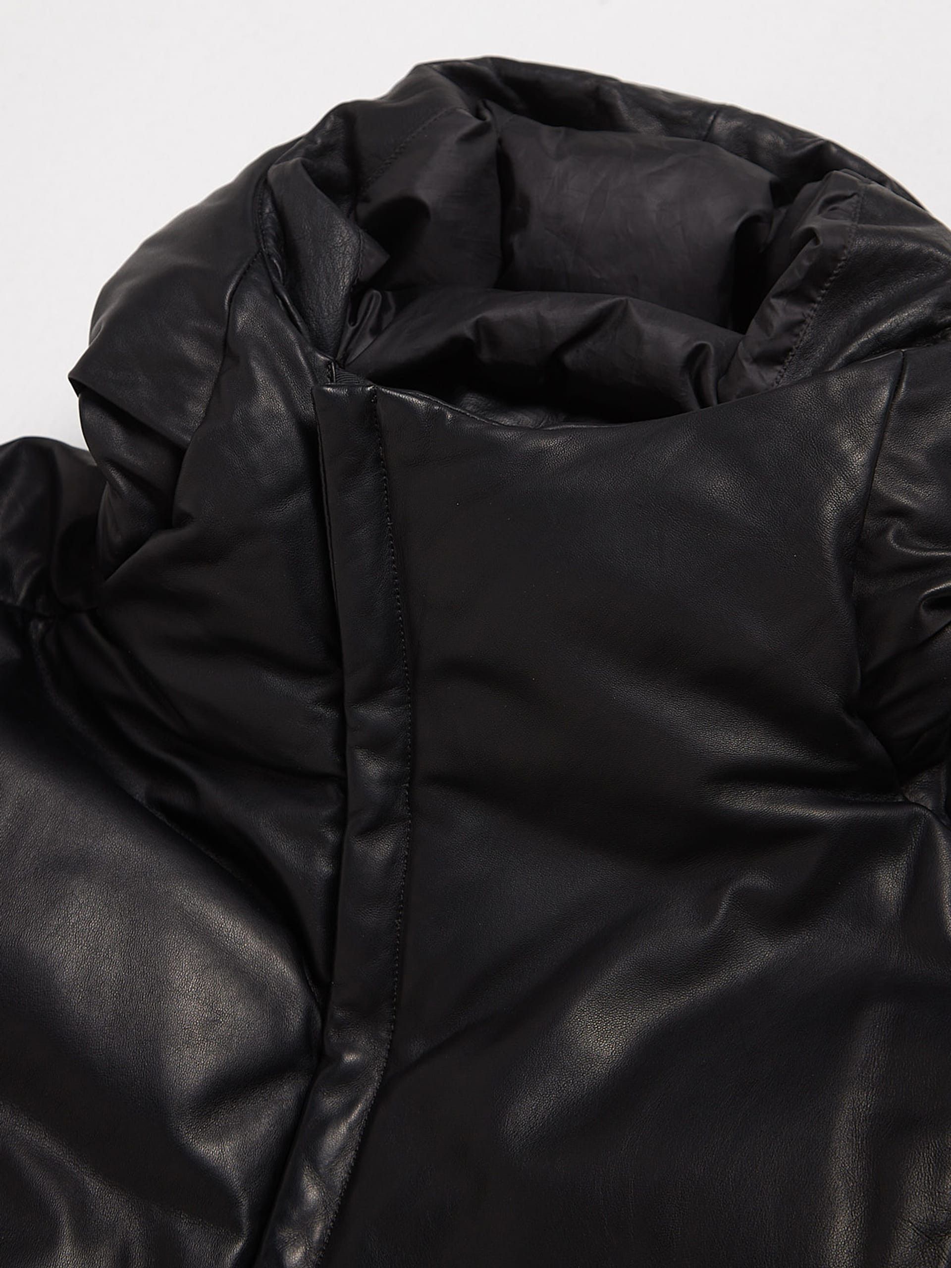 Attachment Black Leather Puffer Jacket Size US L / EU 52-54 / 3 - 3 Thumbnail