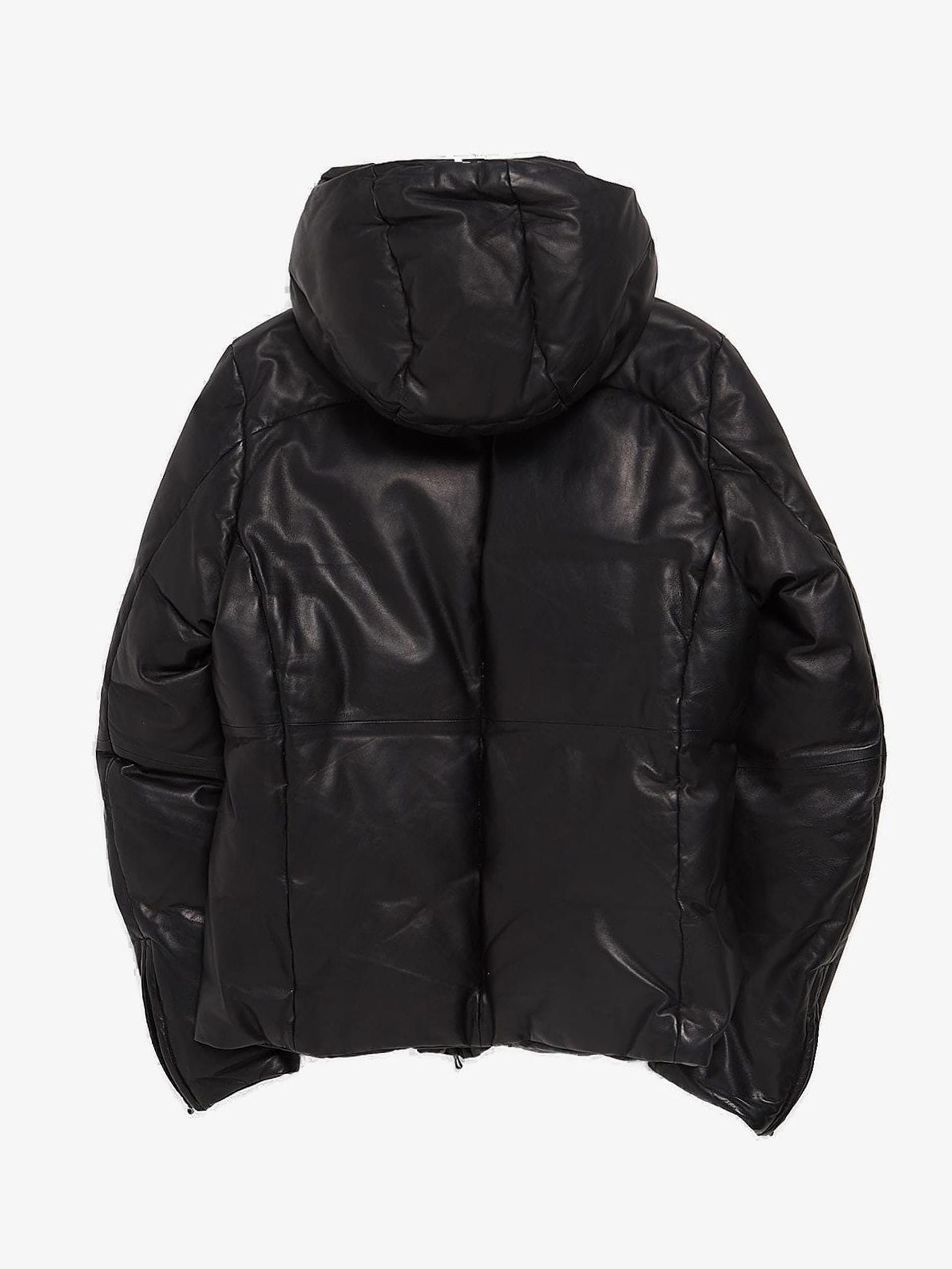 Attachment Black Leather Puffer Jacket Size US L / EU 52-54 / 3 - 2 Thumbnail