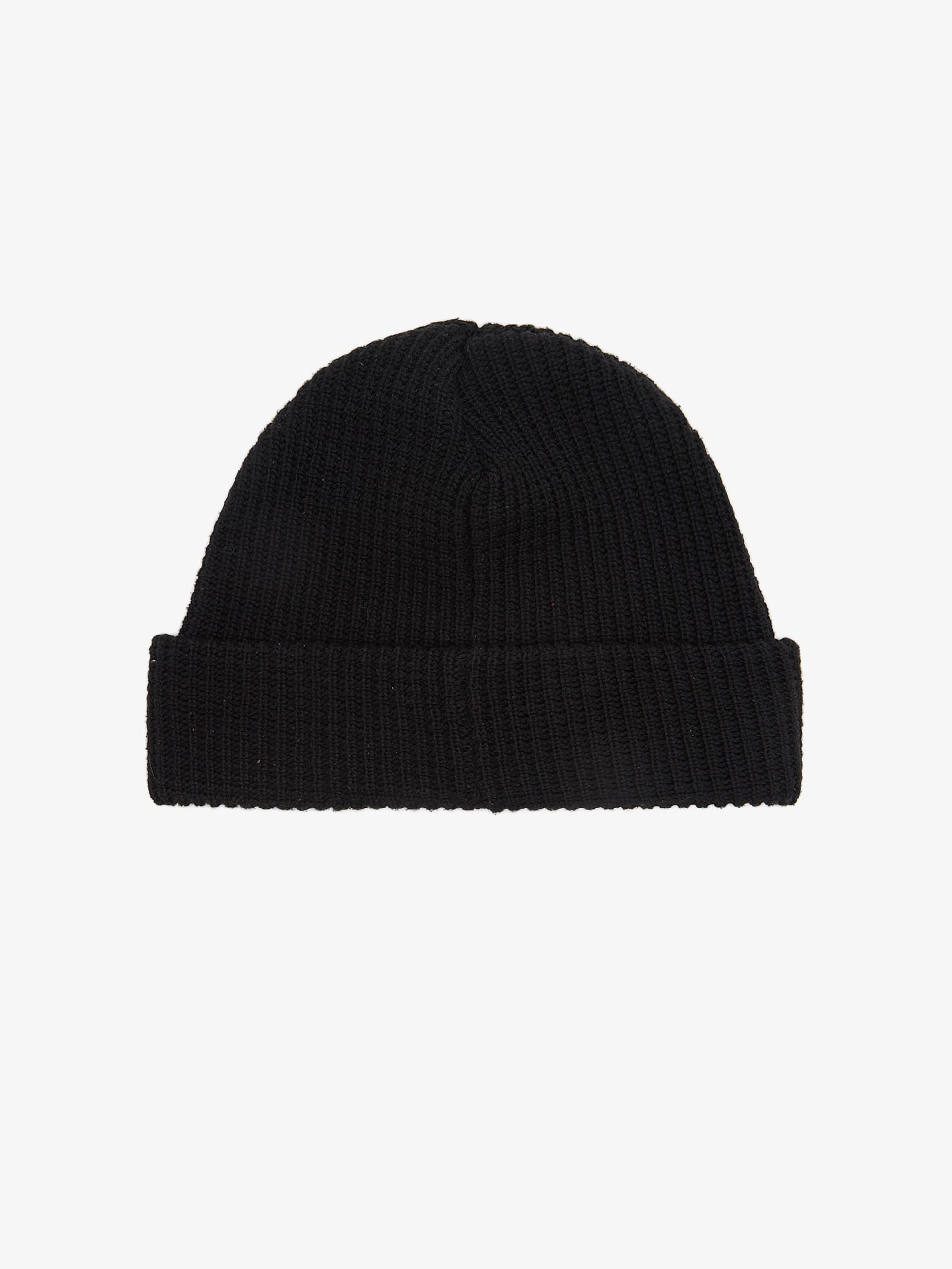 Wtaps Black Logo Patched Cotton Beanie Hat Size ONE SIZE - 2 Thumbnail