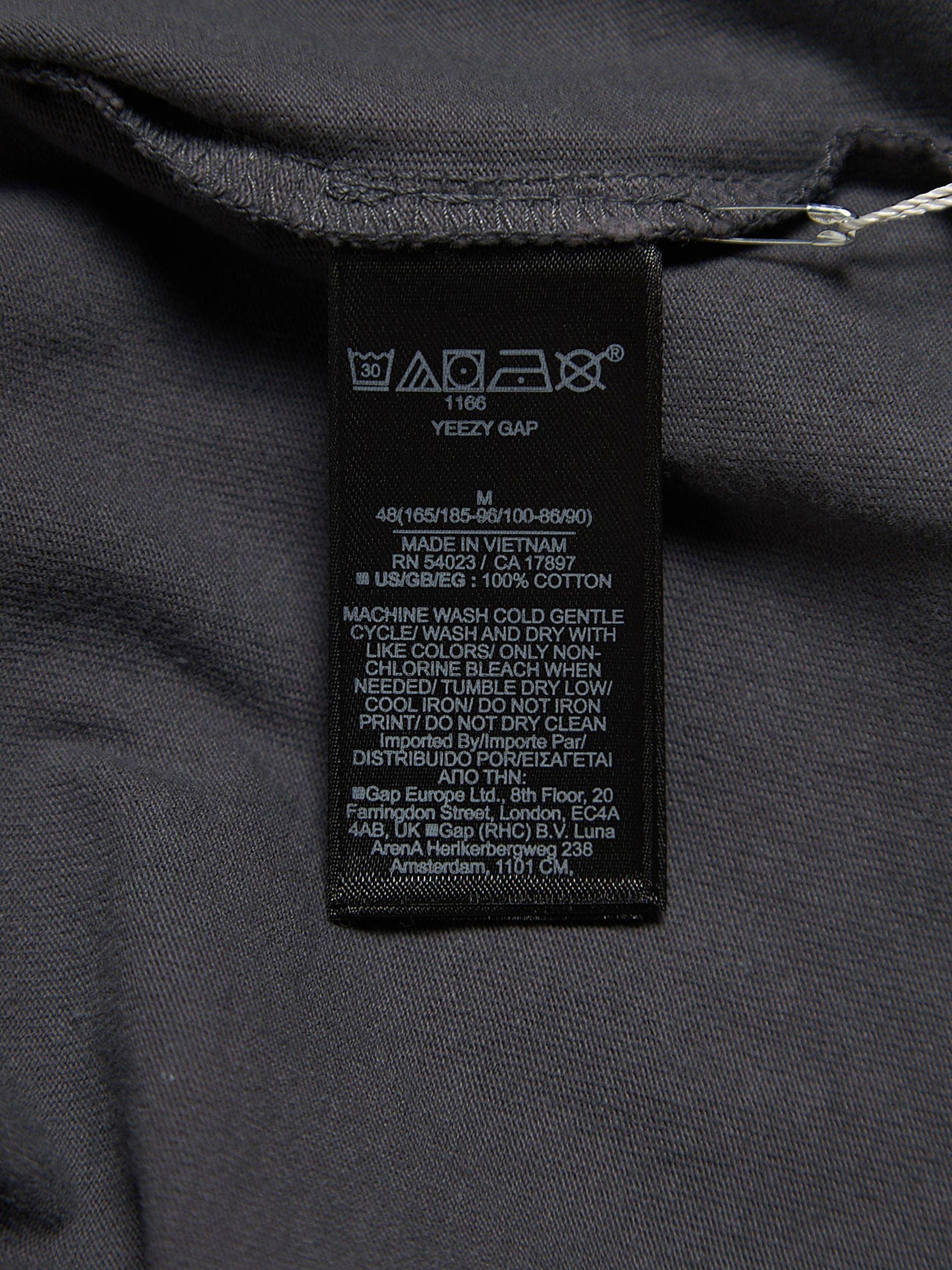 Yeezy Graphite Oversized T-Shirt Size US XL / EU 56 / 4 - 4 Thumbnail