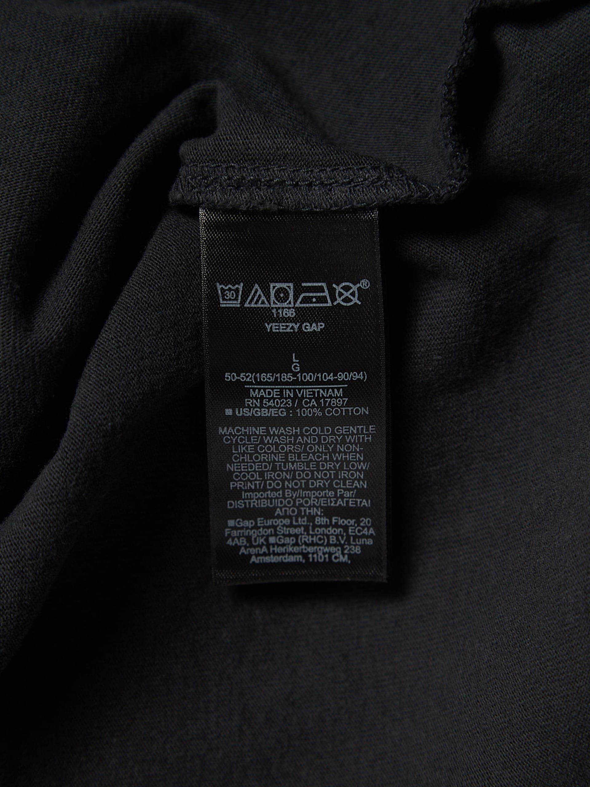 Yeezy Black Cotton Longsleeve Size US L / EU 52-54 / 3 - 4 Thumbnail
