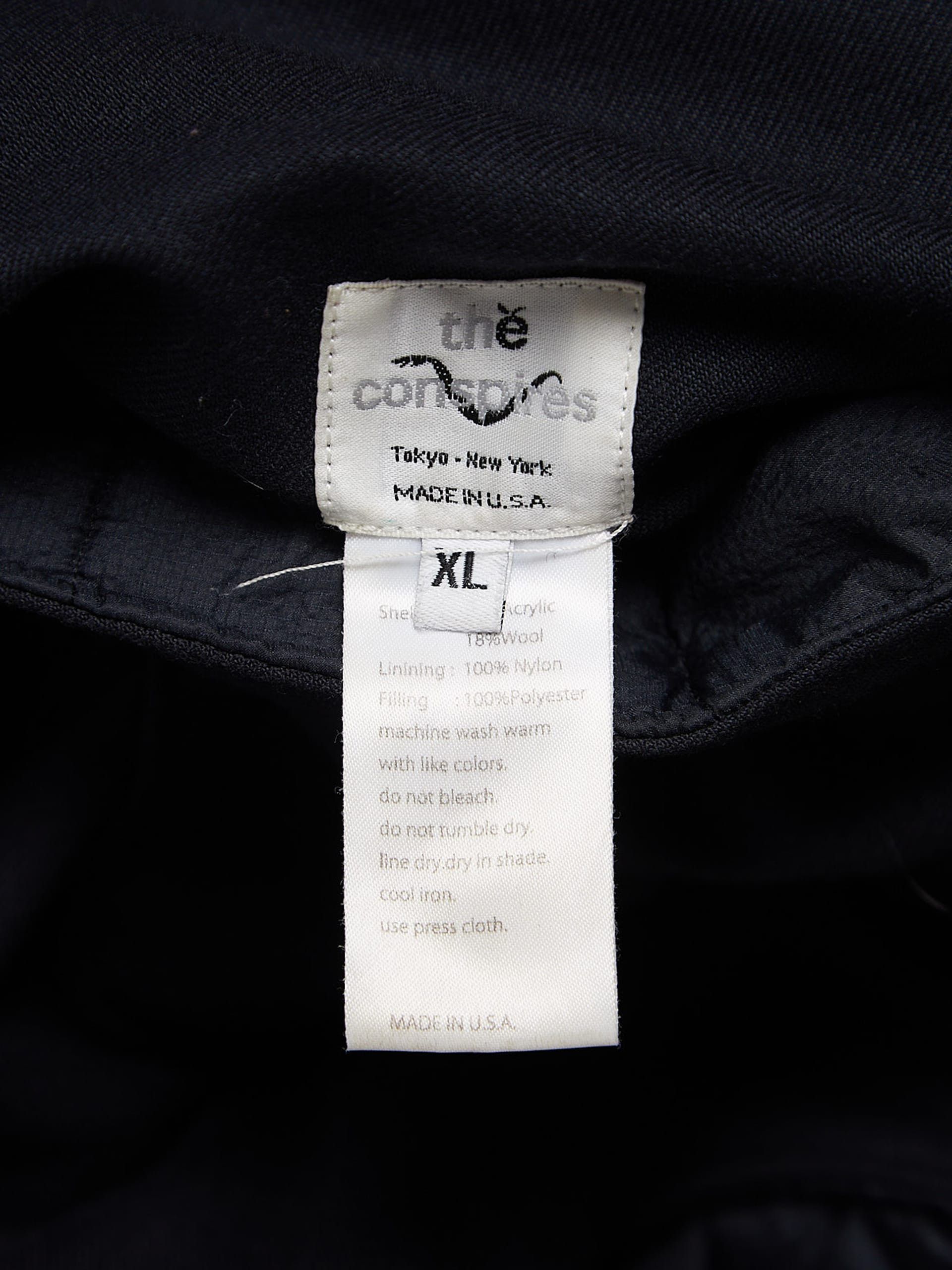 Other Black Back Belted Woolen Downjacket Size US XL / EU 56 / 4 - 4 Thumbnail