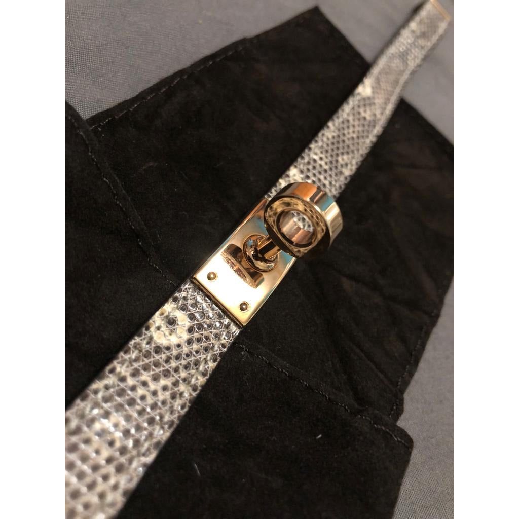 Hermes HERMÈS Kelly double tour bracelet in lizard size S Size ONE SIZE - 3 Thumbnail