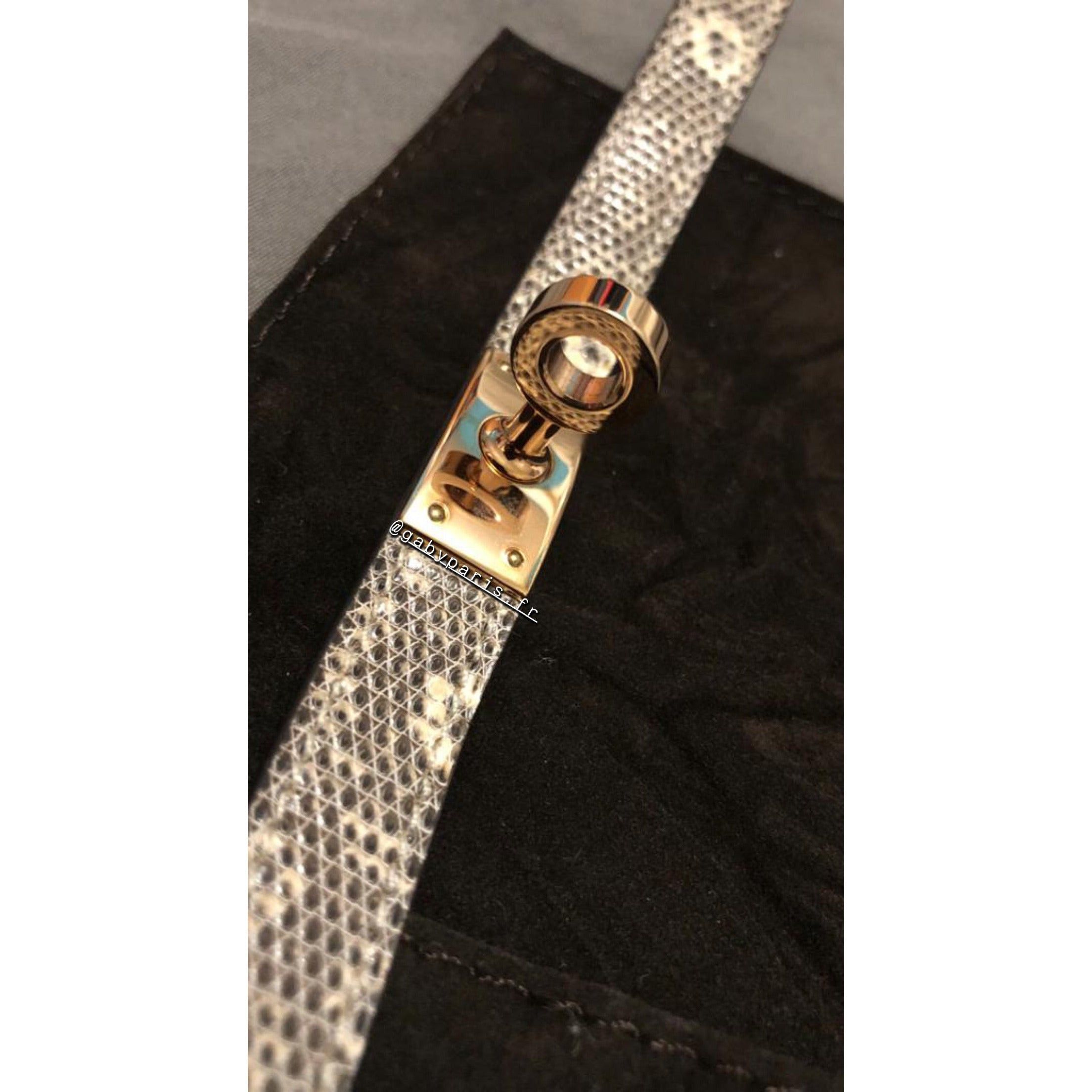 Hermes HERMÈS Kelly double tour bracelet in lizard size S Size ONE SIZE - 5 Thumbnail