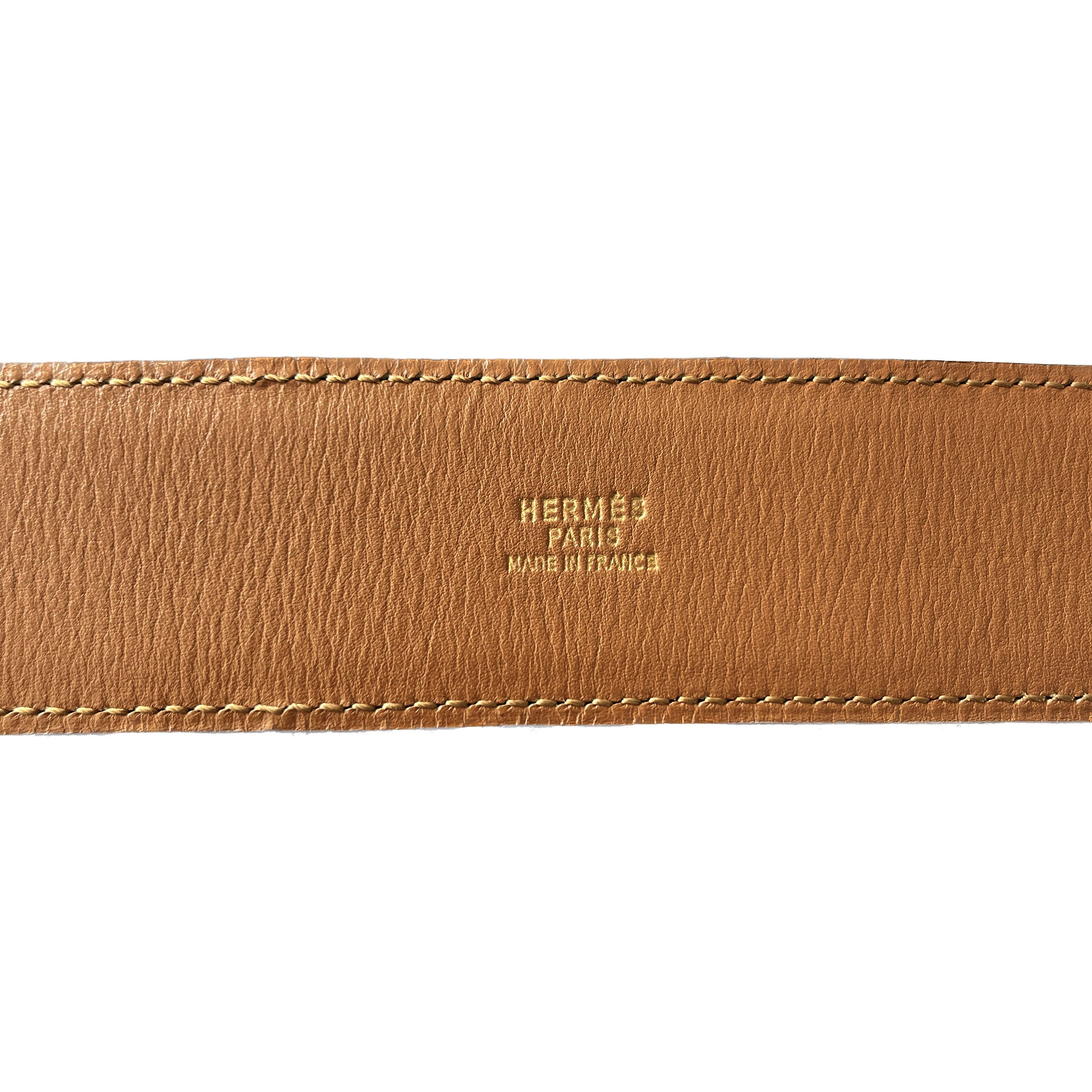 Hermes HERMÈS belt Medor dog collar in ostrich leather Size ONE SIZE - 5 Thumbnail