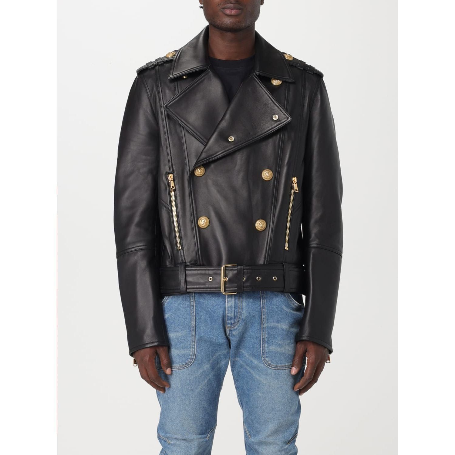 Balmain BALMAIN Calfskin biker jacket Size M / US 6-8 / IT 42-44 - 8 Thumbnail