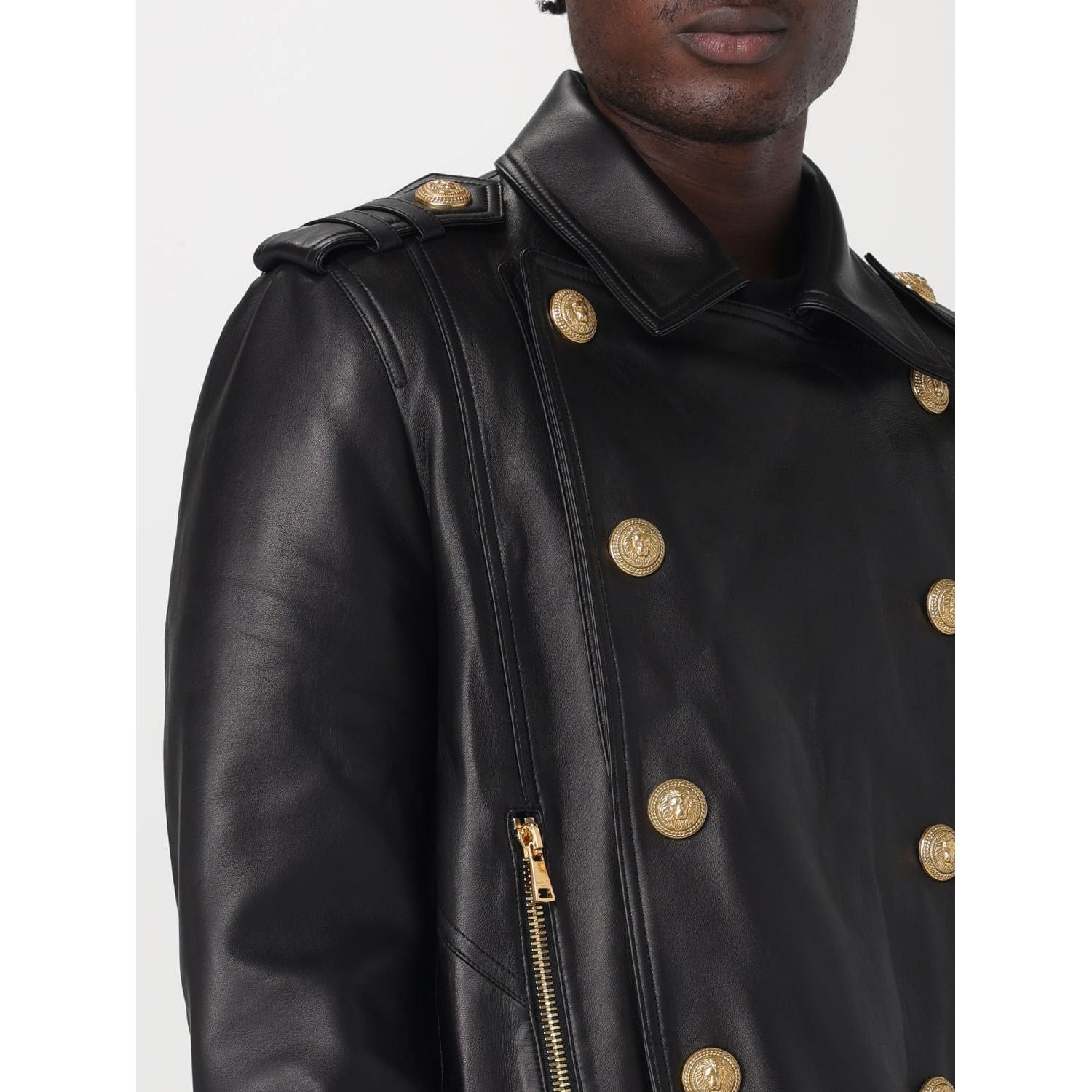 Balmain BALMAIN Calfskin biker jacket Size M / US 6-8 / IT 42-44 - 9 Thumbnail