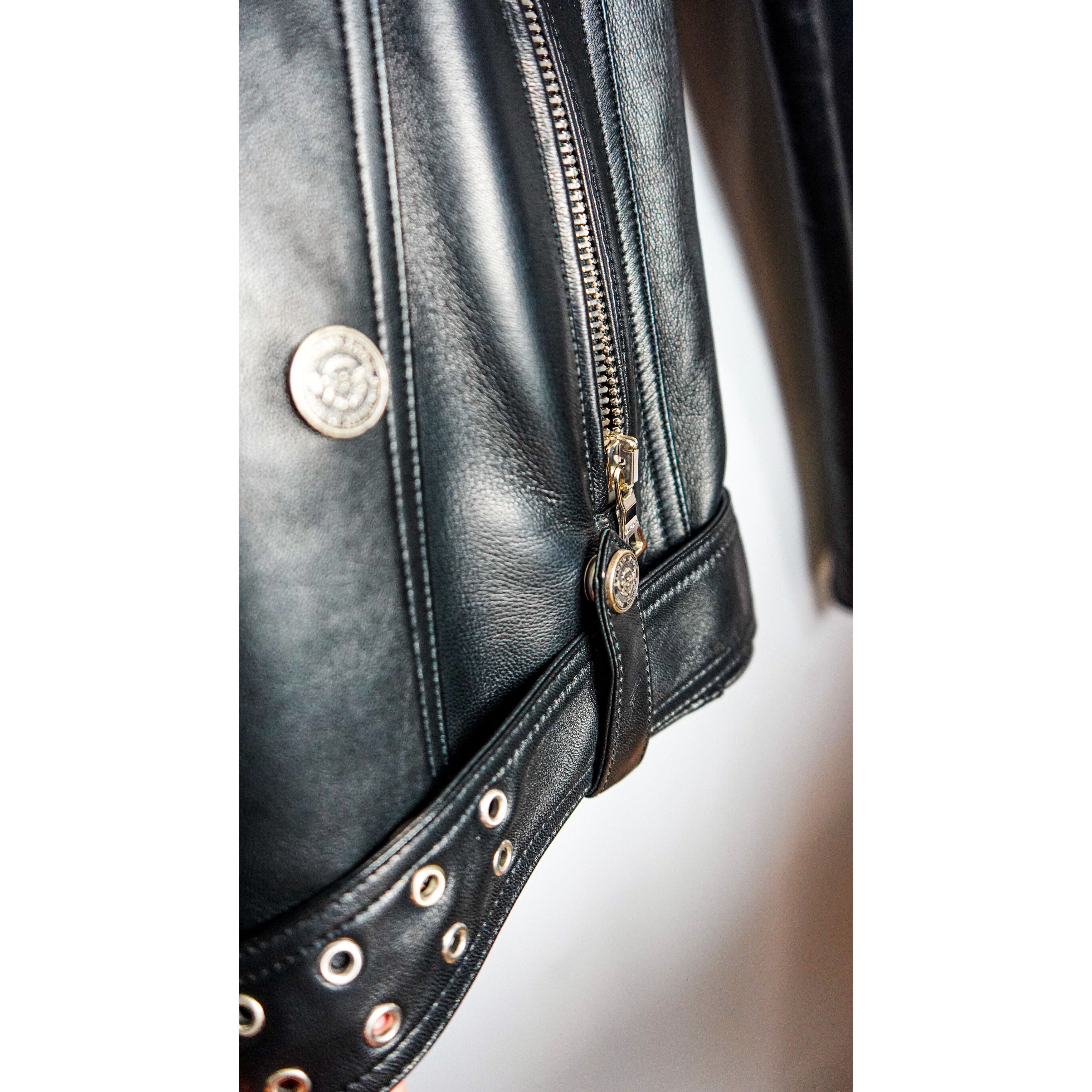 Balmain BALMAIN Calfskin biker jacket Size M / US 6-8 / IT 42-44 - 4 Thumbnail