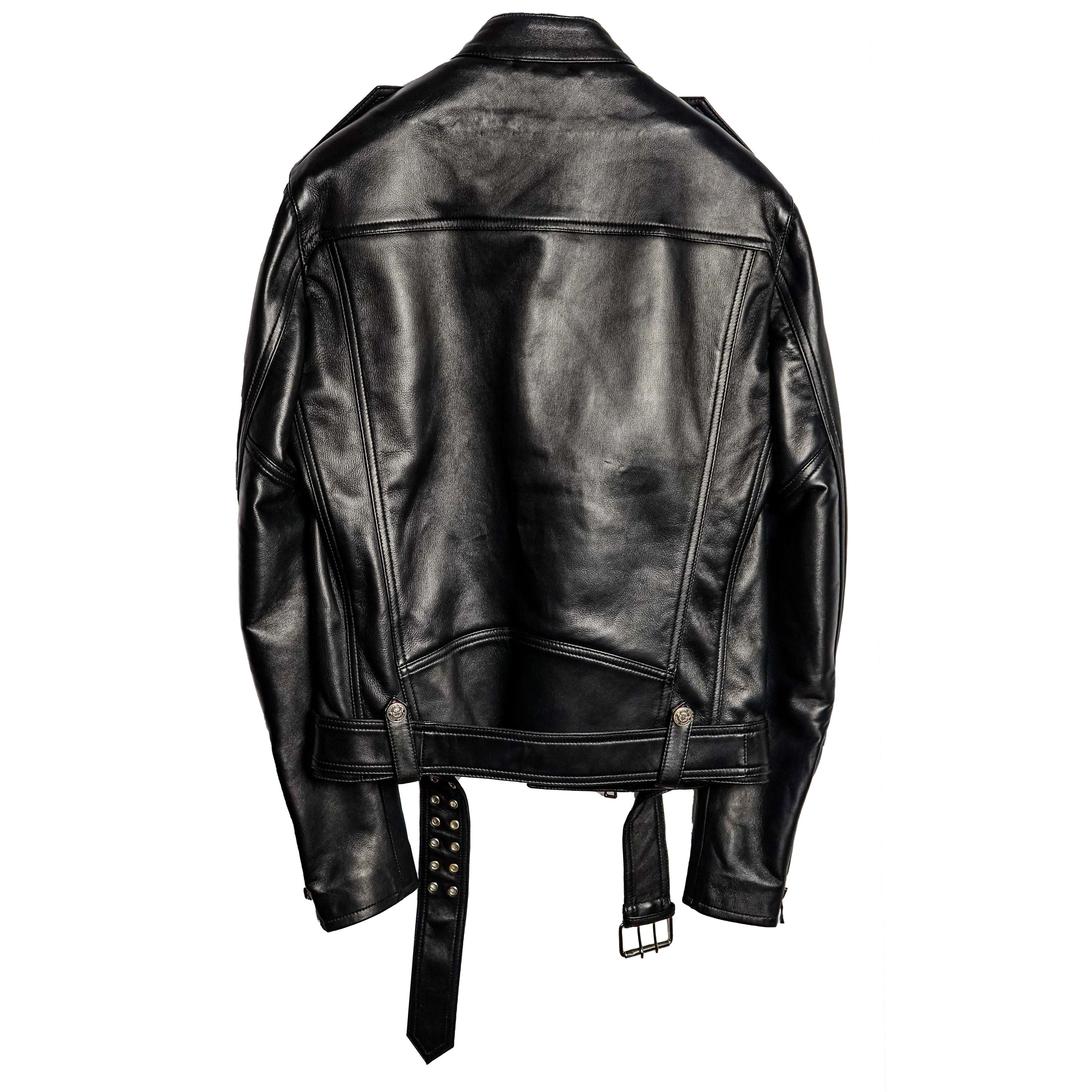 Balmain BALMAIN Calfskin biker jacket Size M / US 6-8 / IT 42-44 - 2 Thumbnail