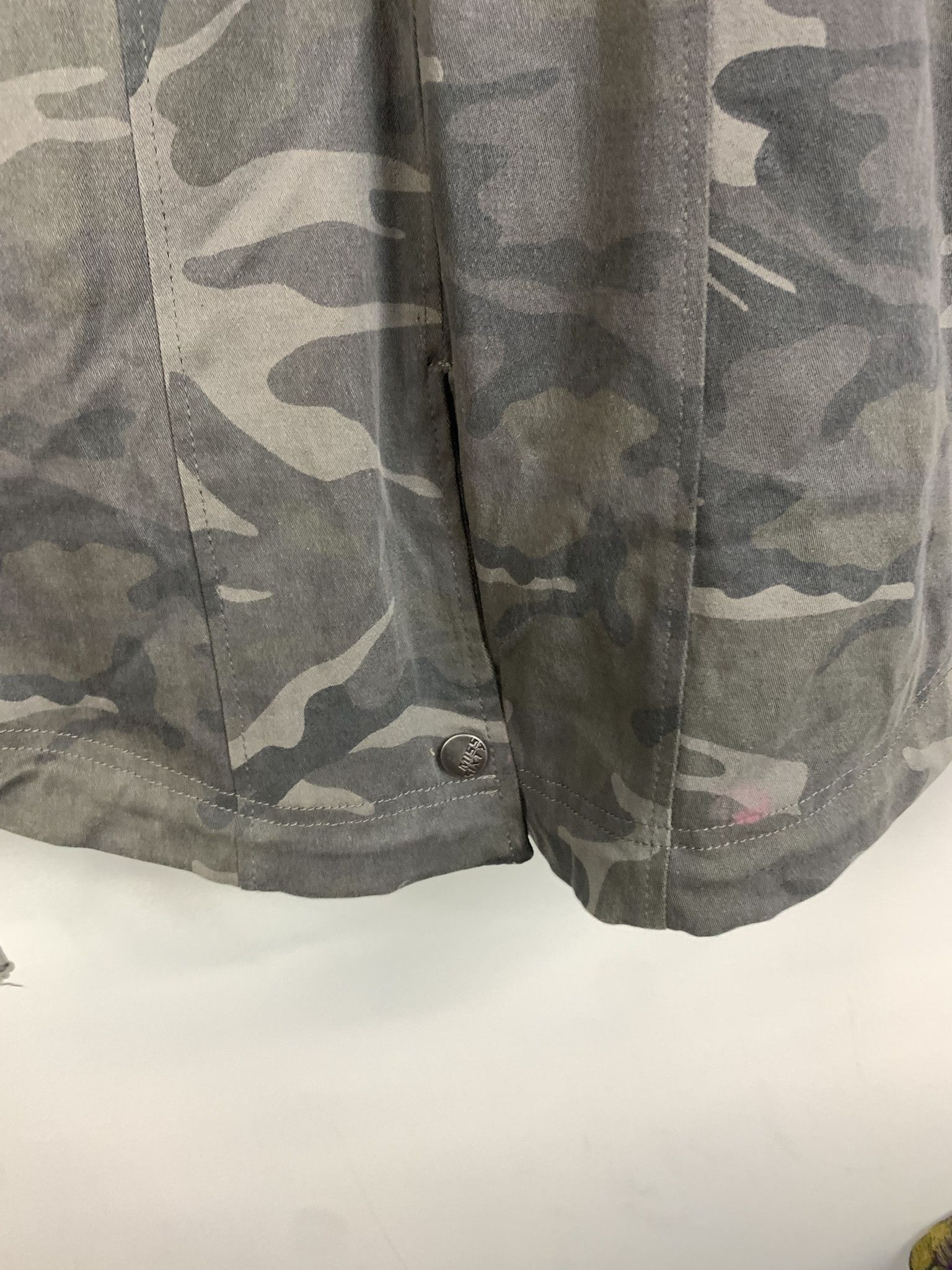 Vintage Vitnage M60 Ghost Camo Leather Sleeve Sherpa Collar Jacket Size M Size US M / EU 48-50 / 2 - 4 Thumbnail