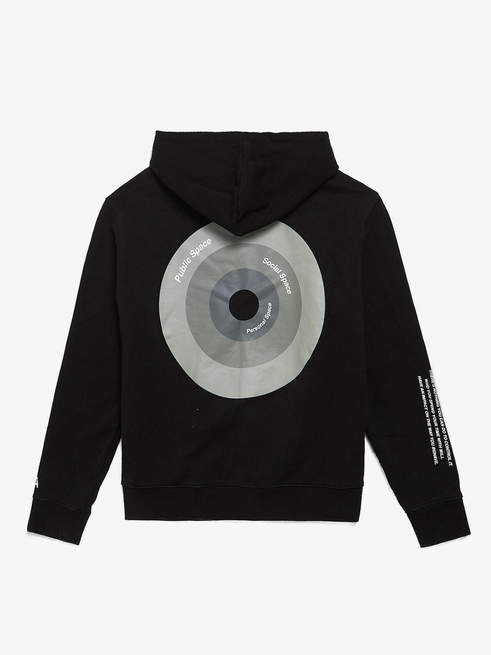 Rta Black Pattern Printed Cotton Hoodie Size US L / EU 52-54 / 3 - 2 Thumbnail