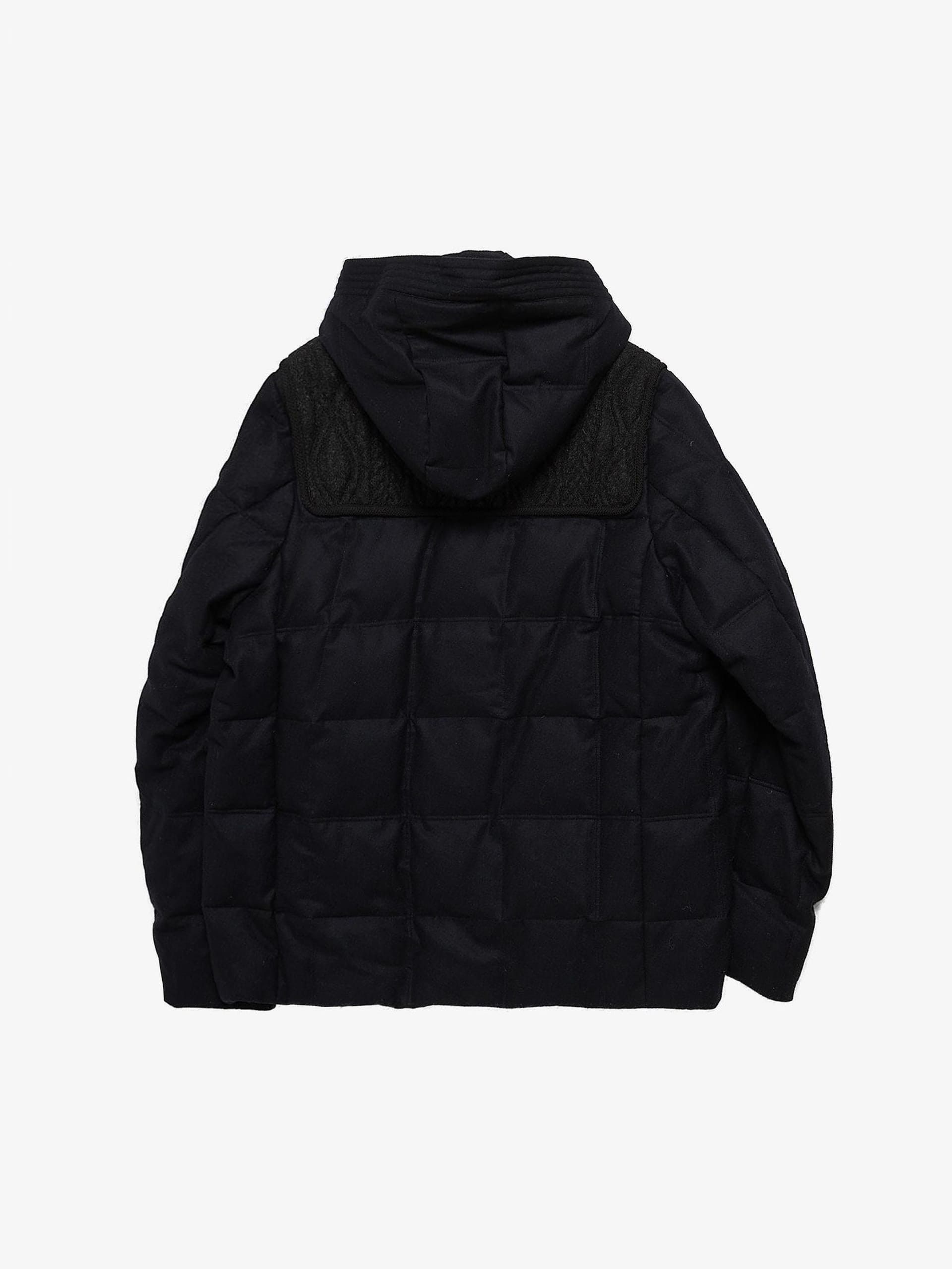 Moncler Gamme Bleu Navy and Dark Gray Wool Downjacket Size US XXL / EU 58 / 5 - 2 Thumbnail