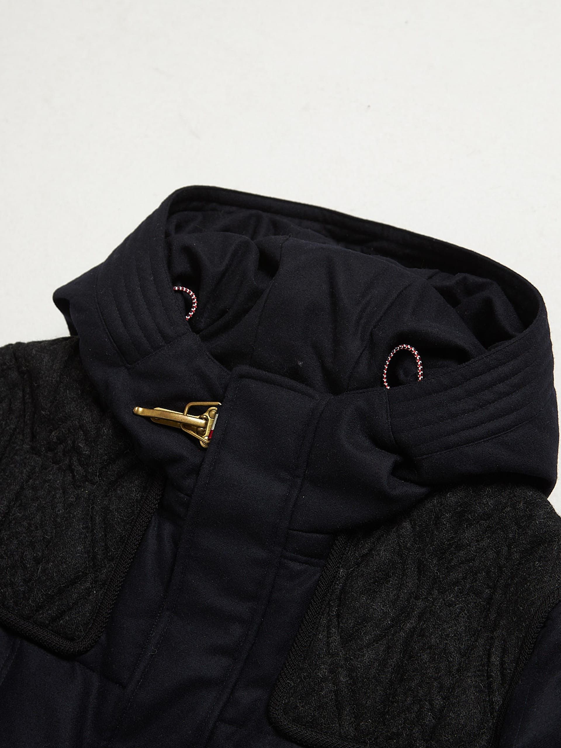 Moncler Gamme Bleu Navy and Dark Gray Wool Downjacket Size US XXL / EU 58 / 5 - 3 Thumbnail