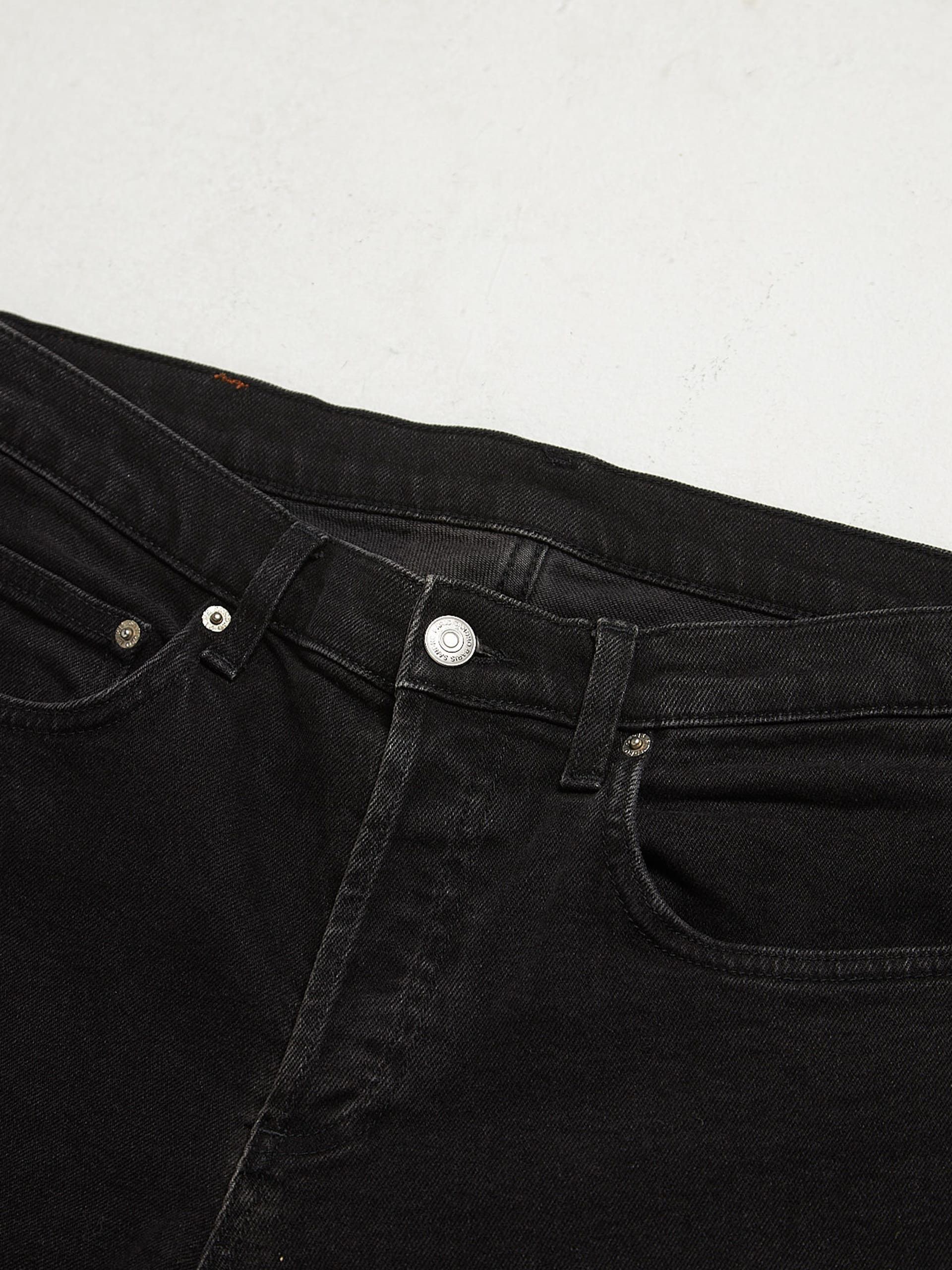 Sandro Black Buttoned Cotton Jeans Size US 32 / EU 48 - 3 Thumbnail