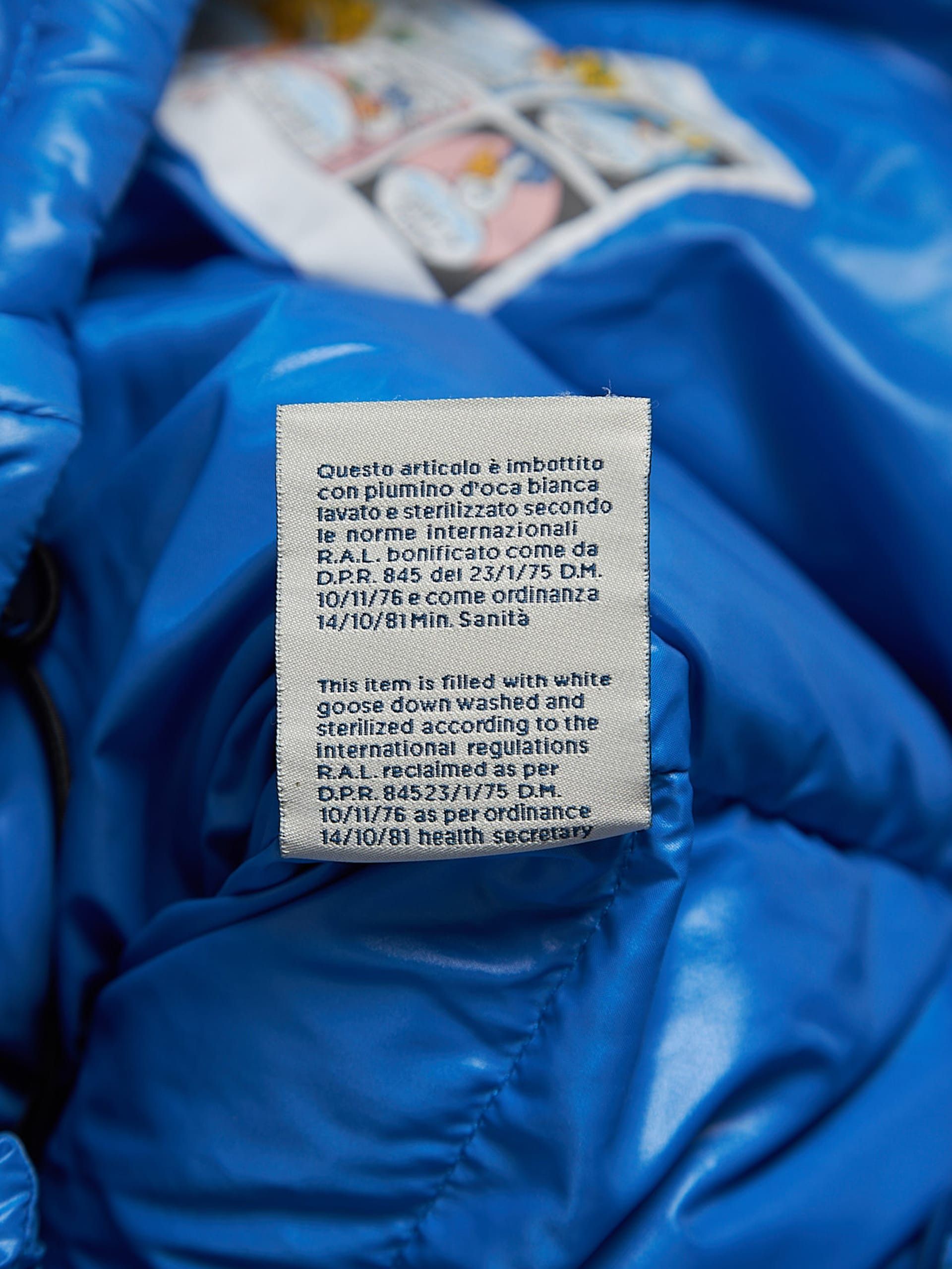 Moncler Light Blue Zipped Polyamide Puffer Size US XL / EU 56 / 4 - 5 Thumbnail