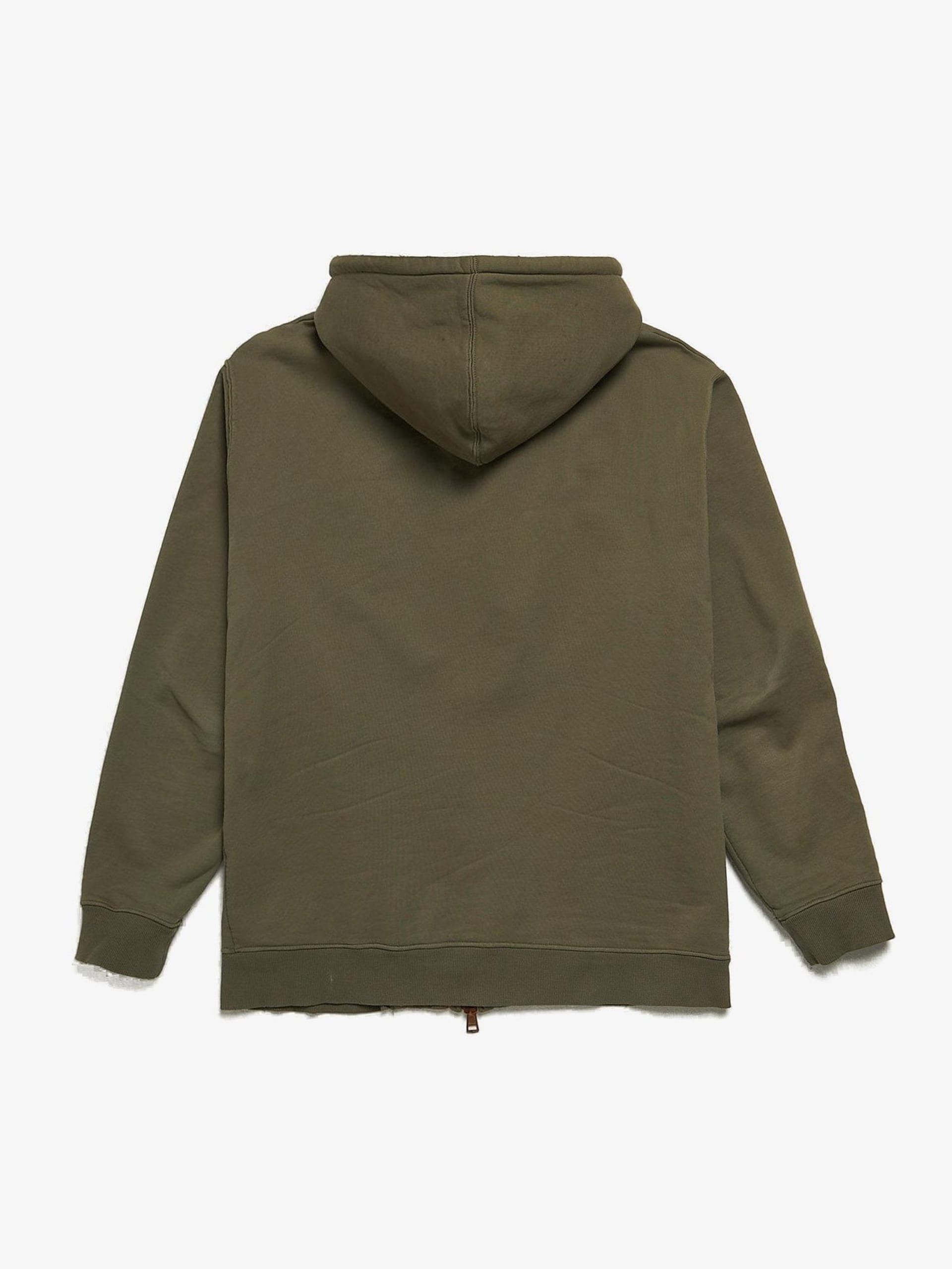 November Khaki Basic Zipped Cotton Hoodie Size US XXL / EU 58 / 5 - 2 Thumbnail