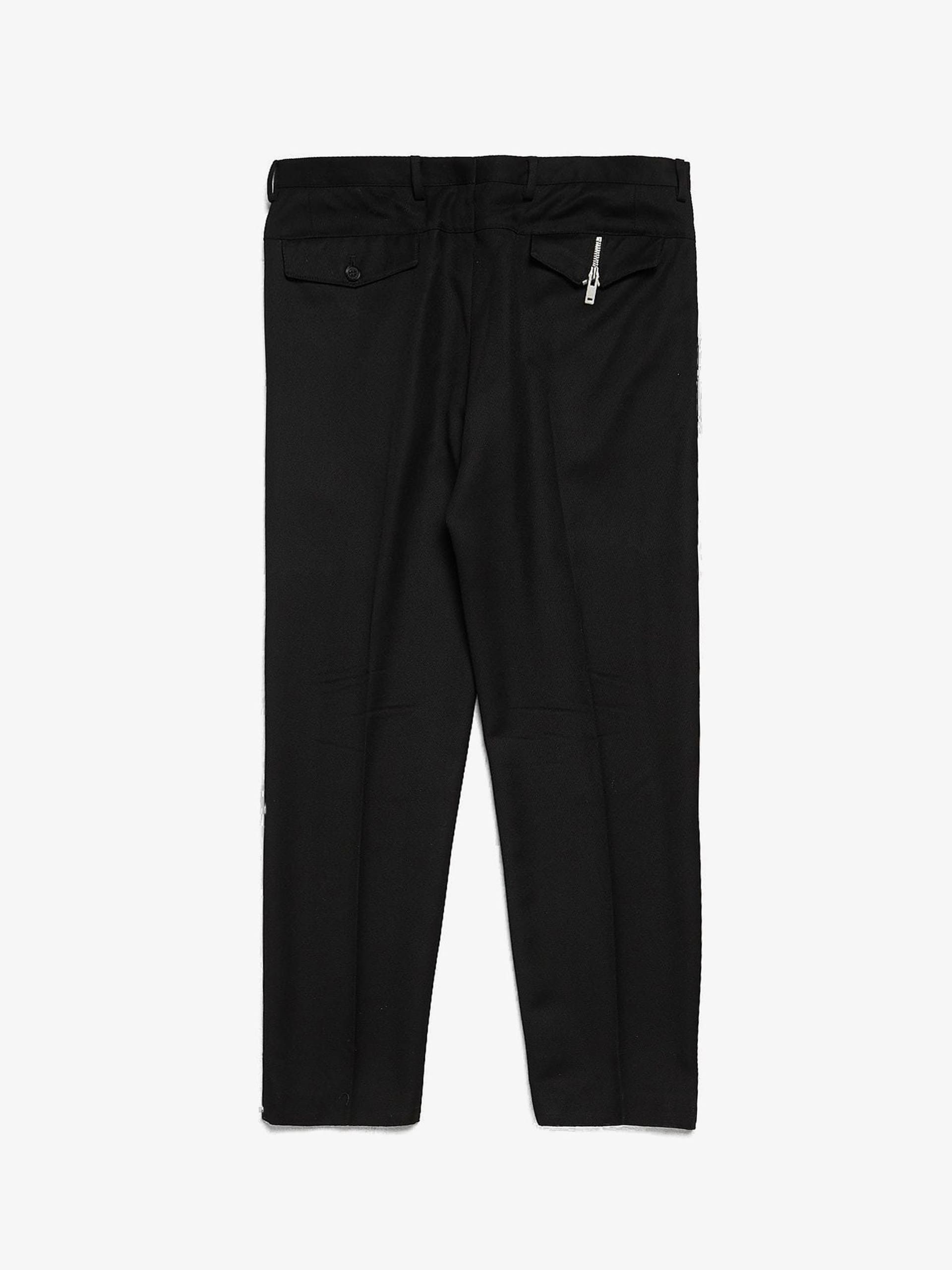 Maison Margiela Black Pleated Formal Wool Trousers Size US 34 / EU 50 - 2 Thumbnail