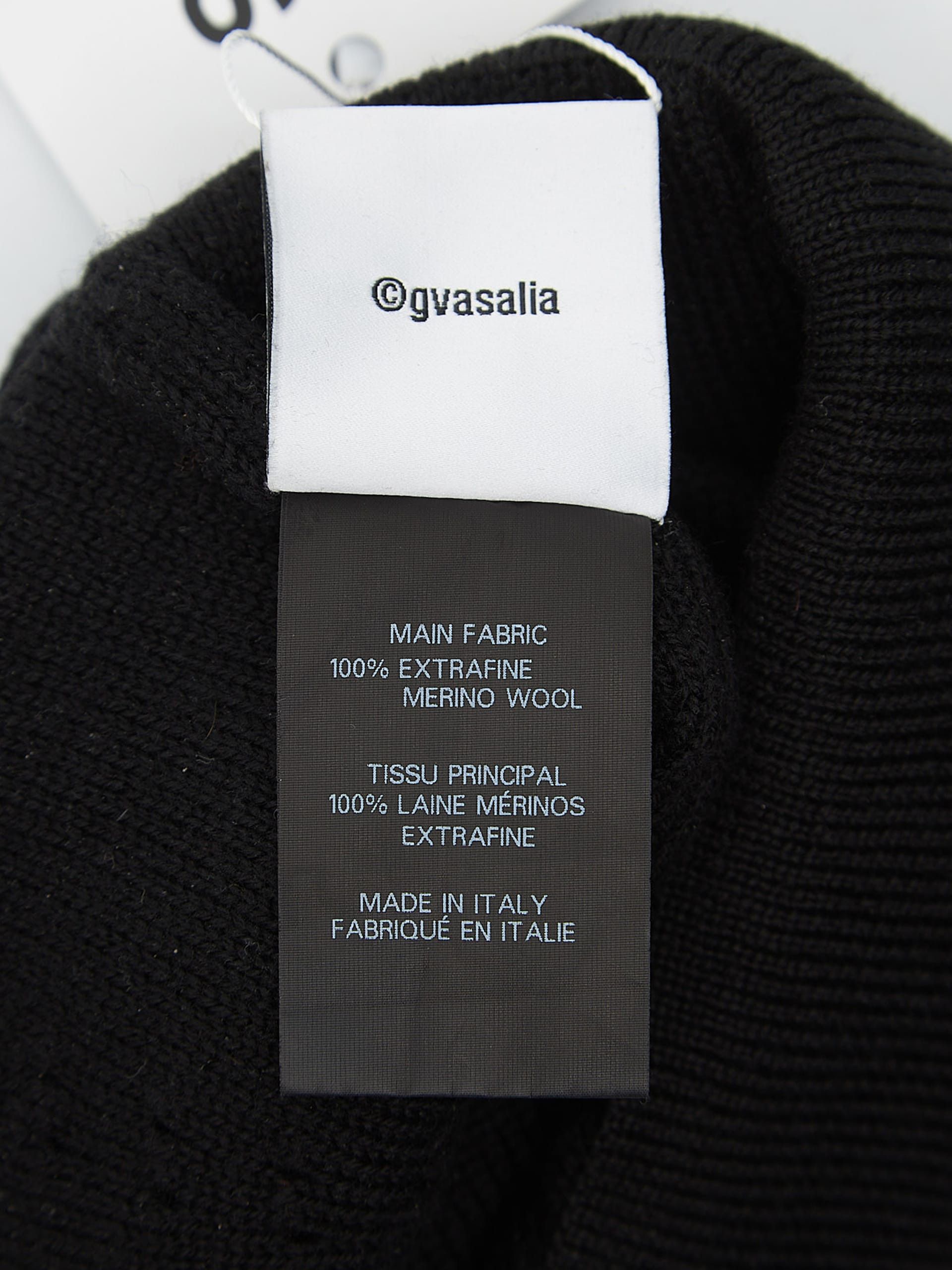 Vetements Black Haute Couture Embossed Wool Beanie Size ONE SIZE - 3 Thumbnail