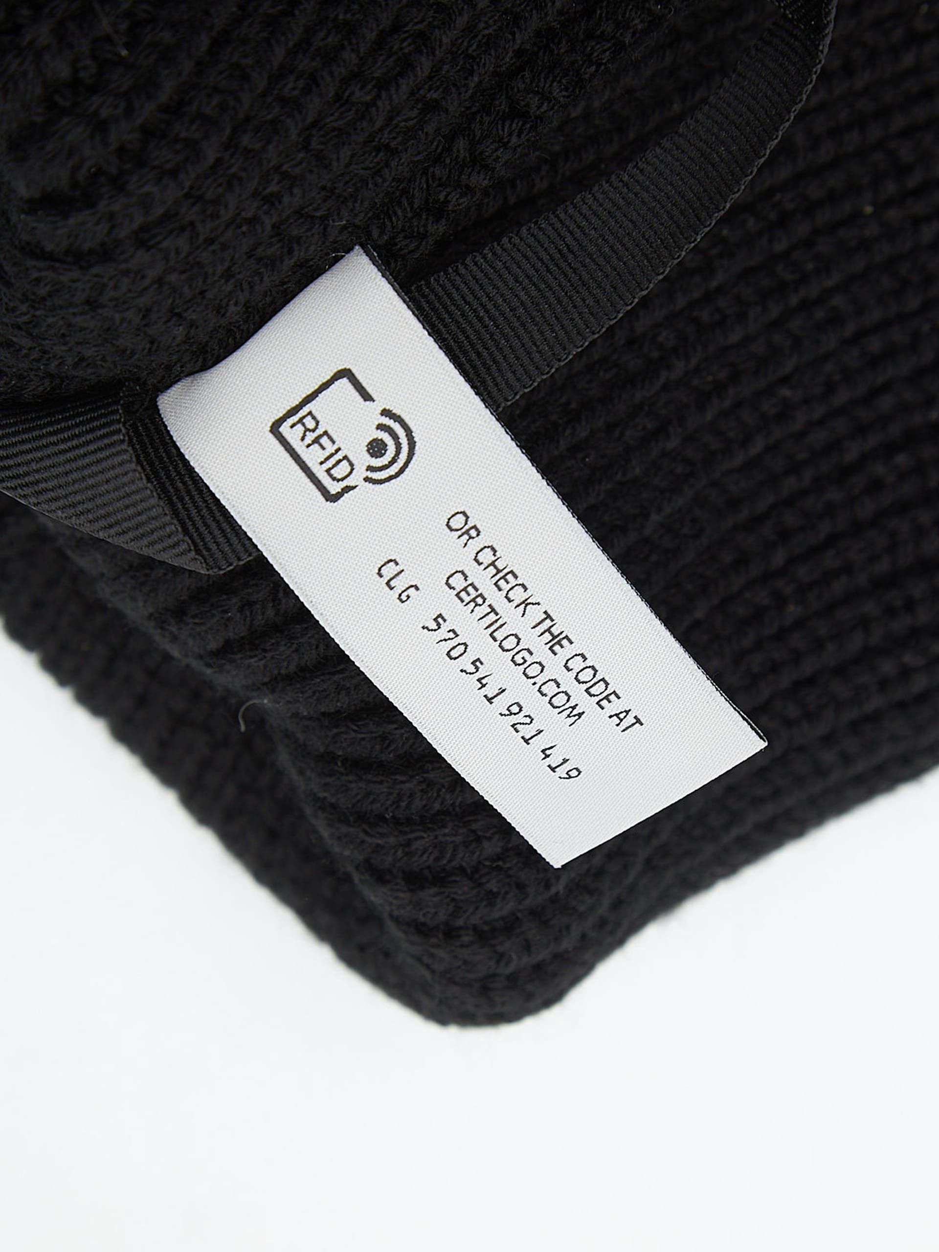 Palm Angels Black Logo Embossed Beanie Size ONE SIZE - 4 Thumbnail