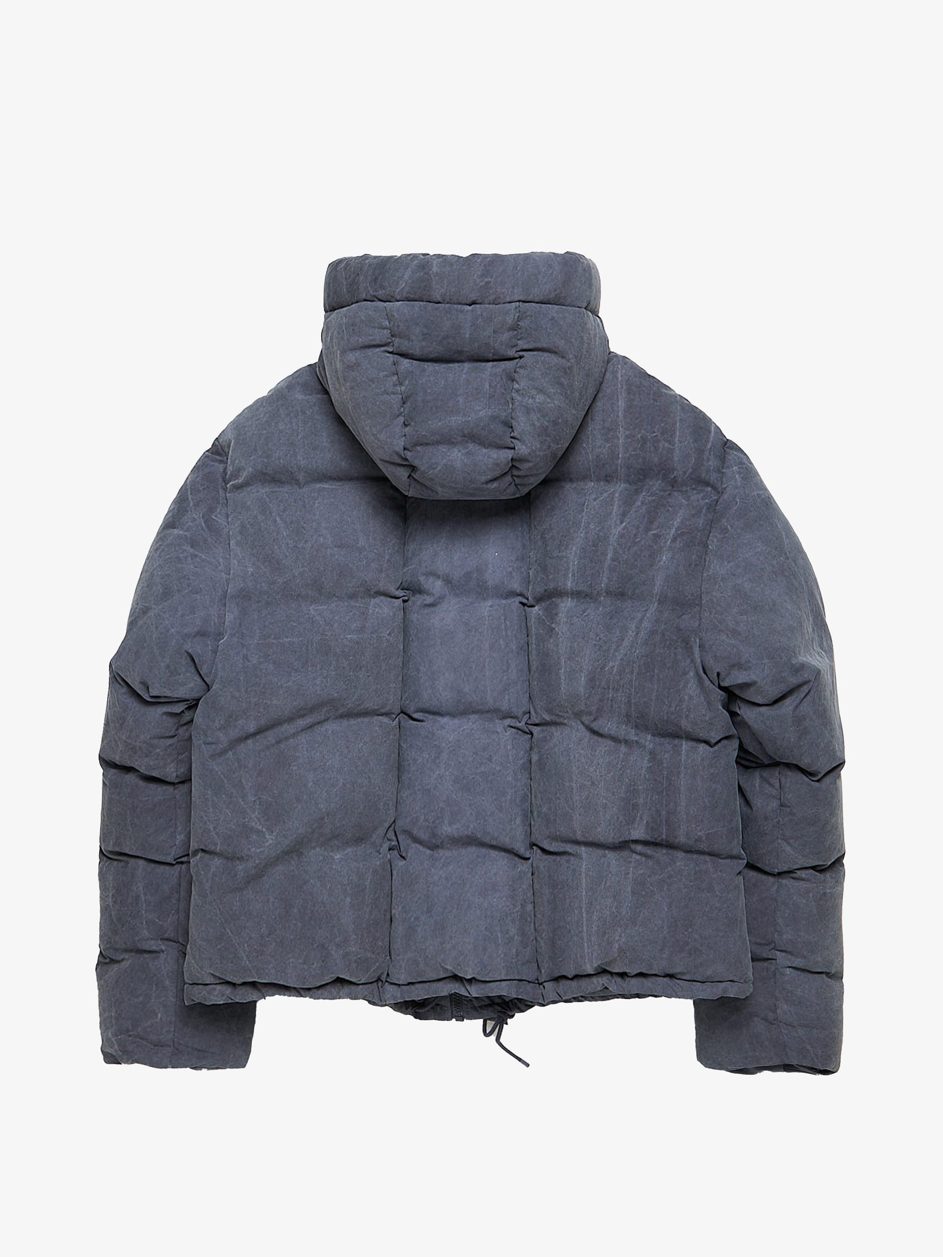 Entire Studios Gray Washed Waterproof Cotton Blend Downjacket Size US M / EU 48-50 / 2 - 2 Thumbnail