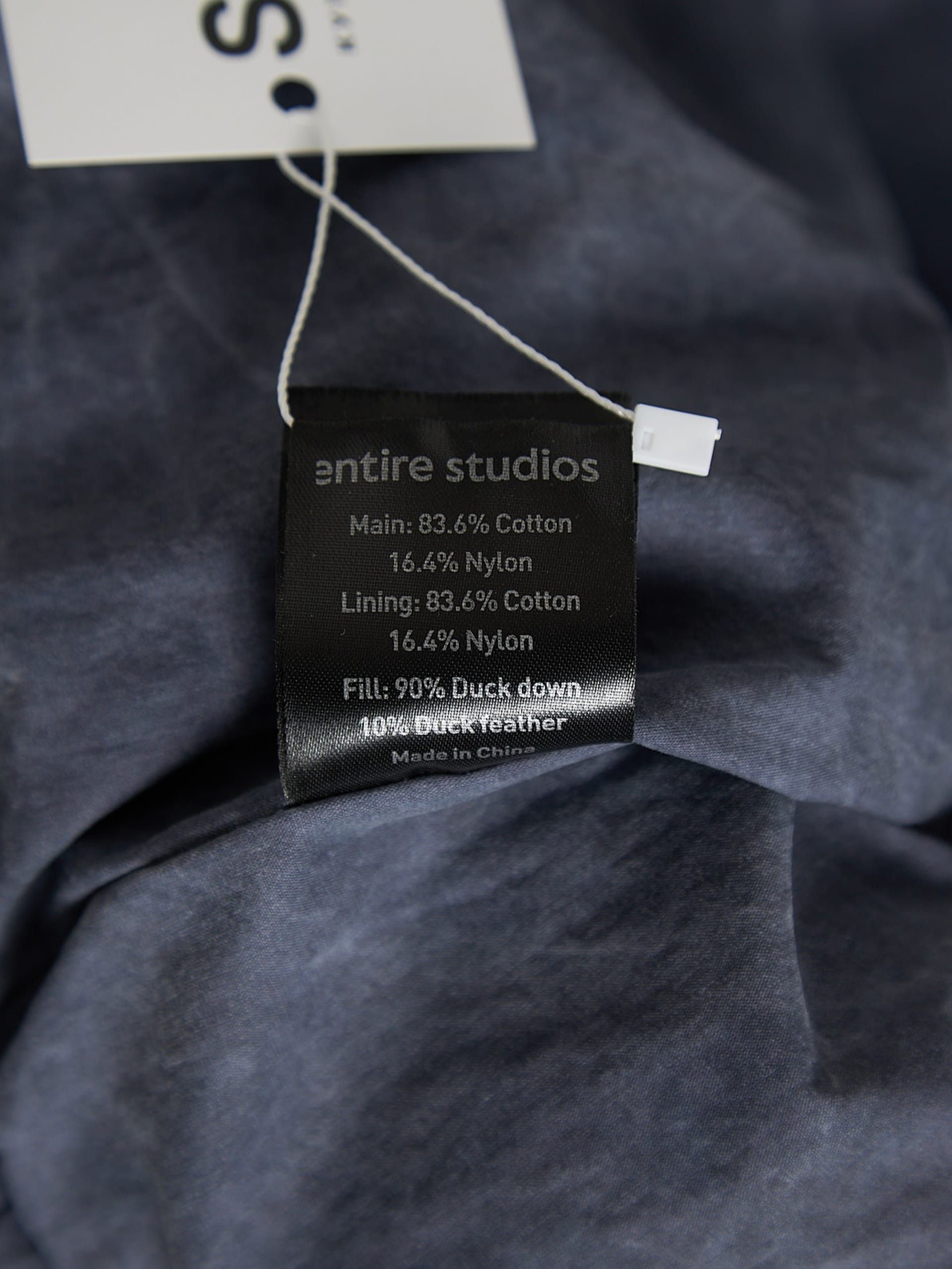 Entire Studios Gray Washed Waterproof Cotton Blend Downjacket Size US M / EU 48-50 / 2 - 4 Thumbnail