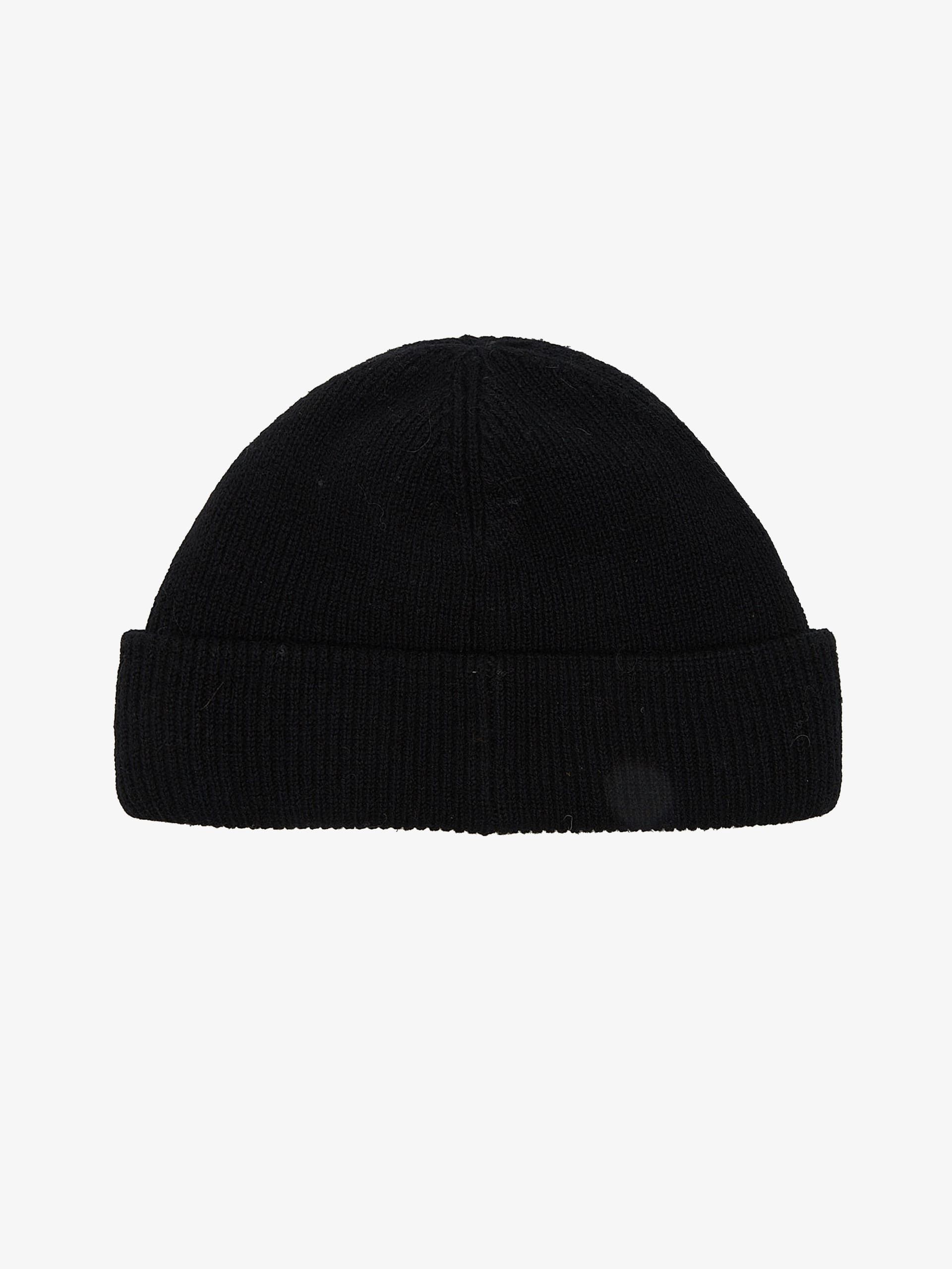 Acne Studios Black Logo Patched Woolen Beanie Size ONE SIZE - 2 Thumbnail