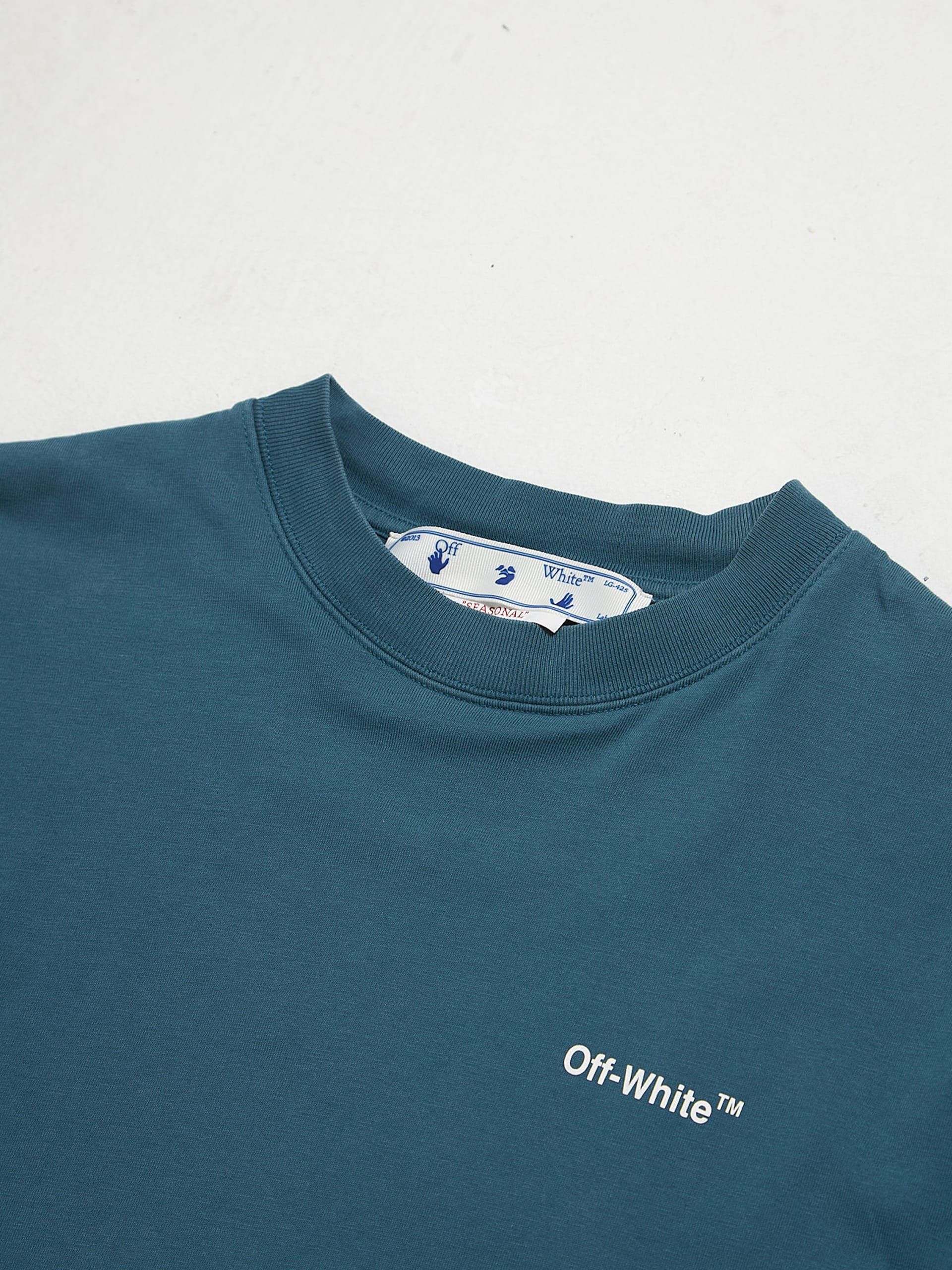 Off-White Emerald Double Layered Printed Cotton Longsleeve Size US M / EU 48-50 / 2 - 3 Thumbnail