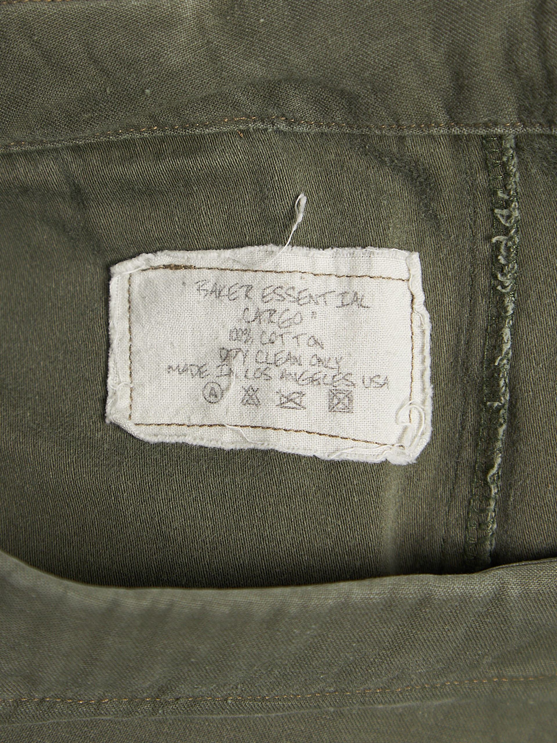 Greg Lauren Khaki Baker Essential Cotton Pants Size US 36 / EU 52 - 4 Thumbnail
