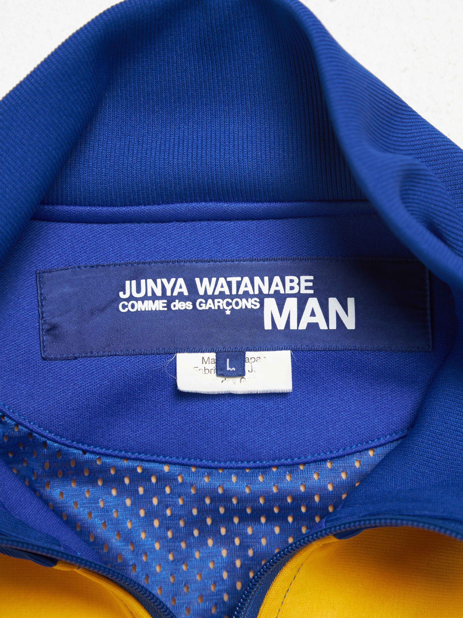 Junya Watanabe Blue and Yellow Colorblock Zipped Jacket Size US L / EU 52-54 / 3 - 4 Thumbnail