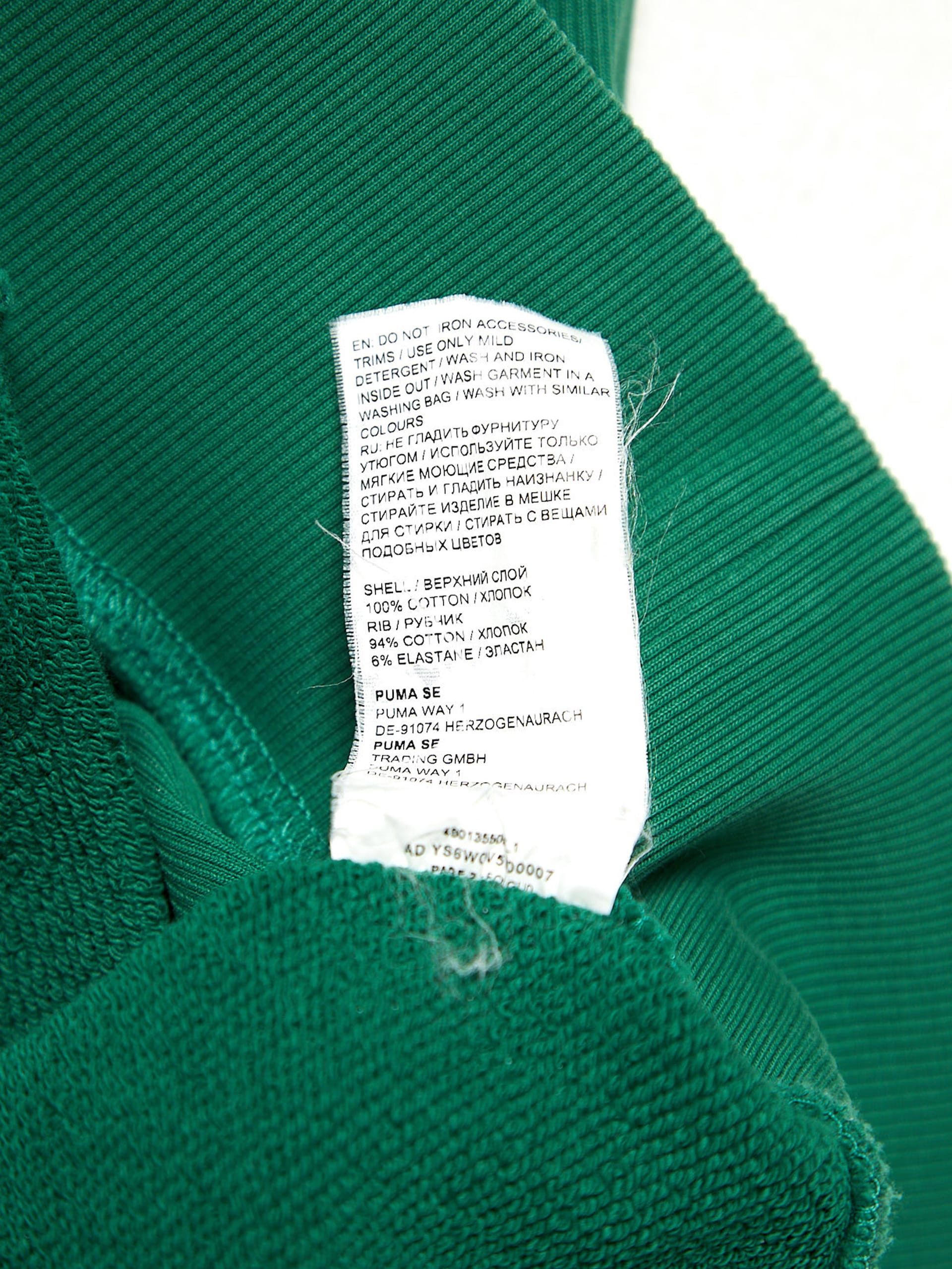 AMI Green Logo Embossed Cotton Hoodie Size US XL / EU 56 / 4 - 5 Thumbnail