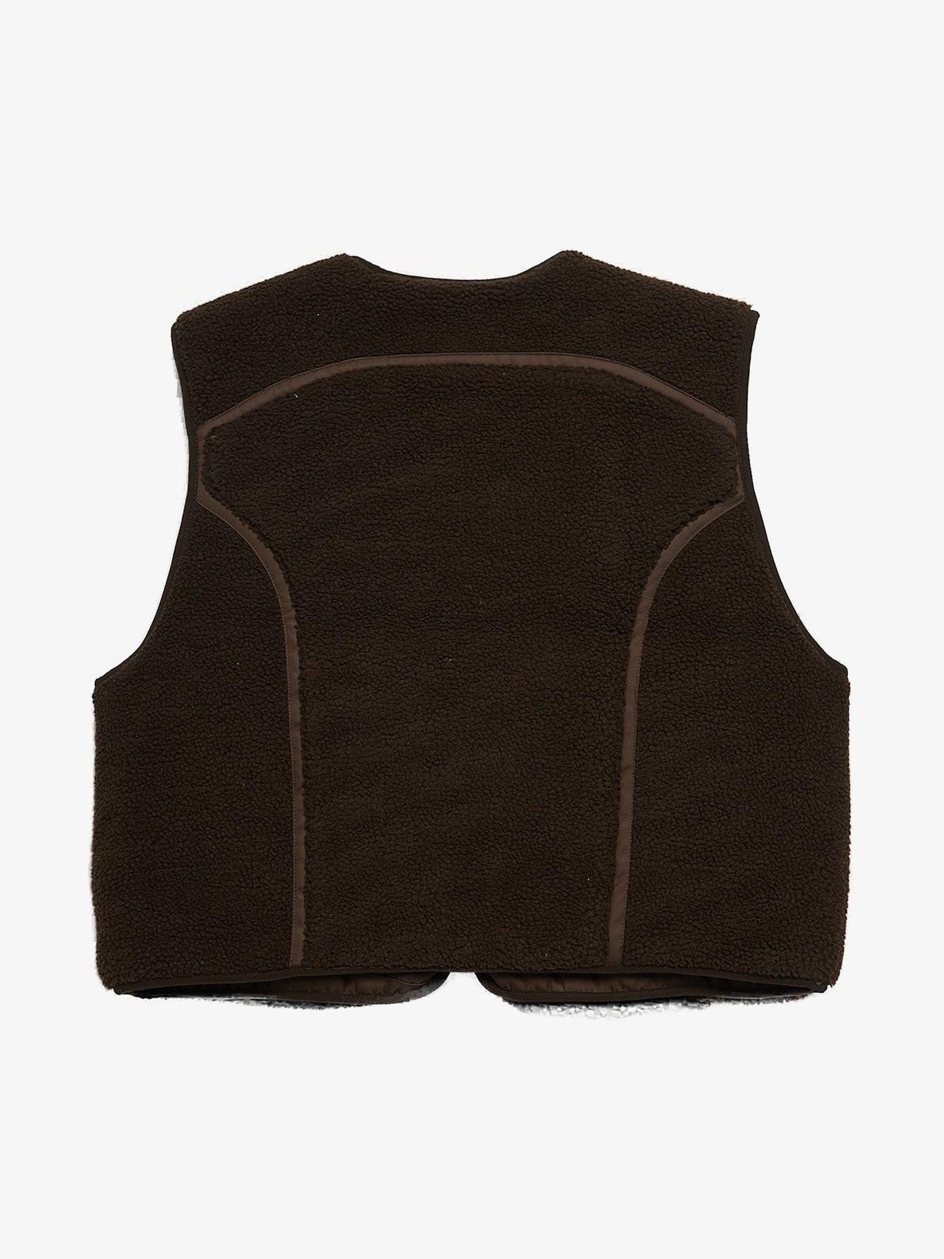 Entire Studios Brown Quilted Zipped Fleece Polyester Vest Size US XL / EU 56 / 4 - 2 Thumbnail