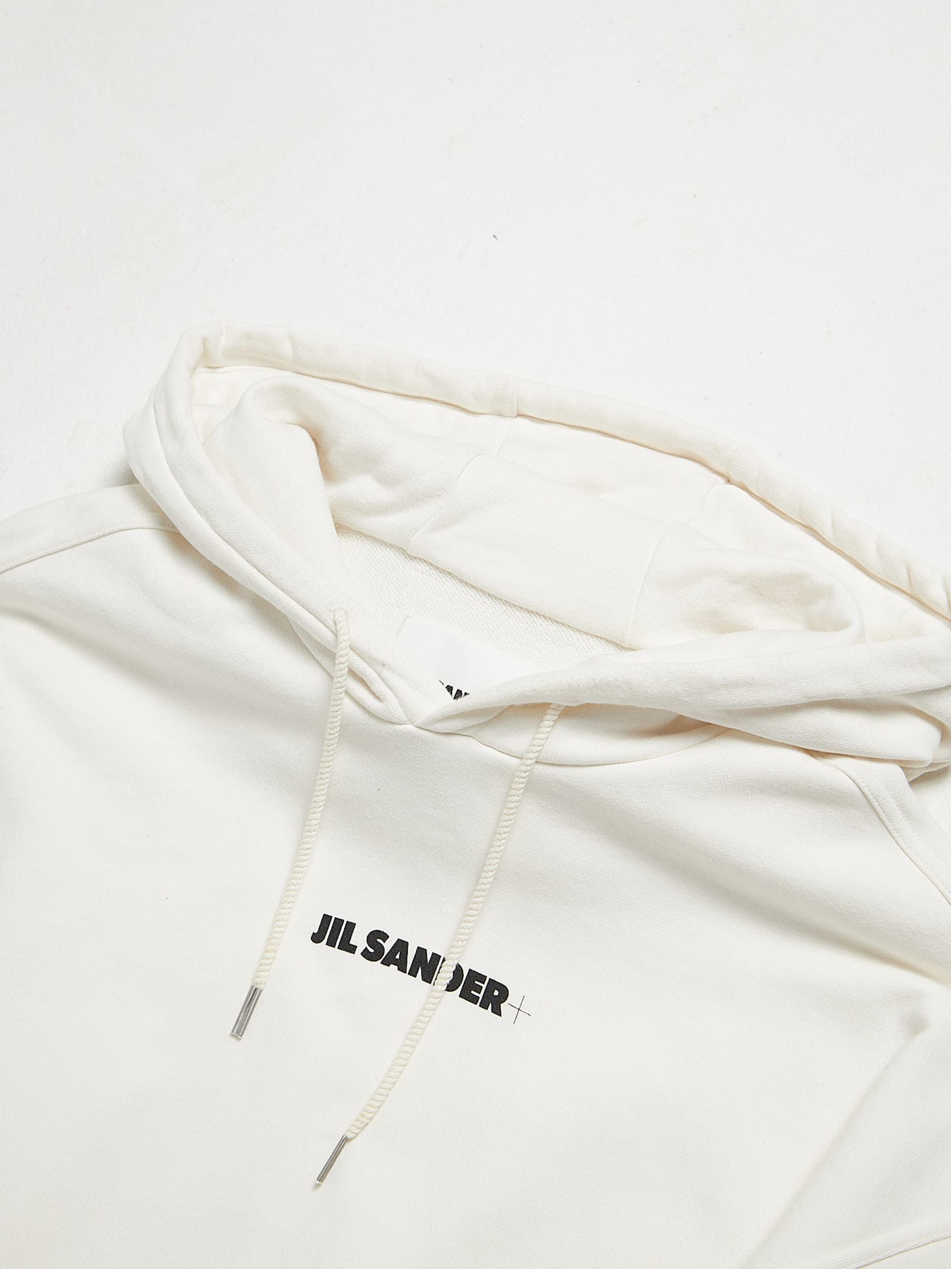 Jil Sander White Logo Printed Cotton Hoodie Size US M / EU 48-50 / 2 - 3 Thumbnail