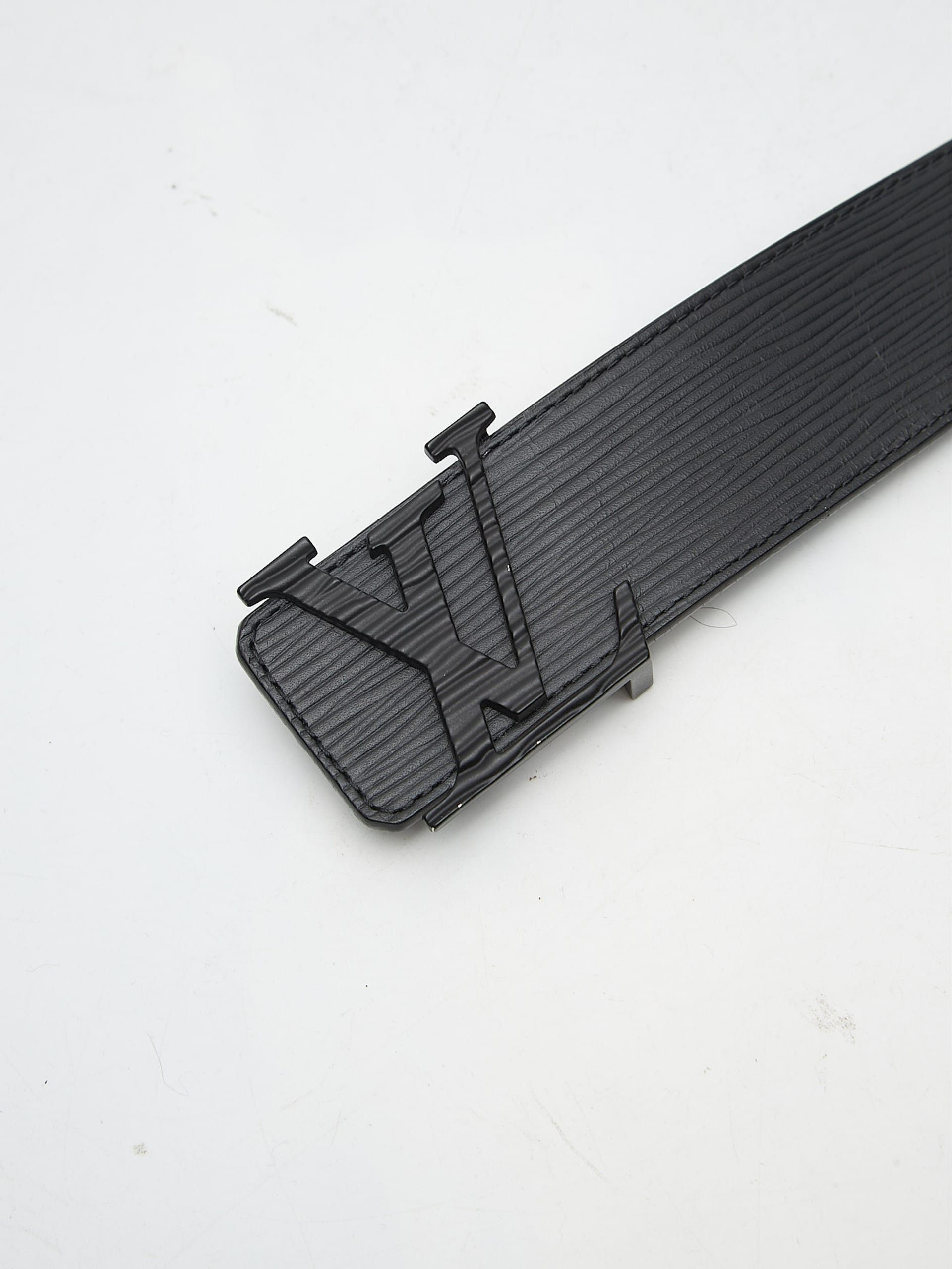 Louis Vuitton Full Black Leather Logo Buckle Belt Size ONE SIZE - 3 Thumbnail