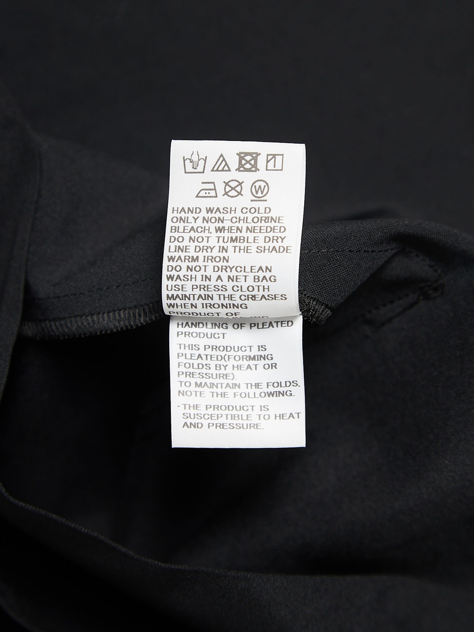 Issey Miyake Black Belted Plissed Polyester Trousers Size US 34 / EU 50 - 5 Thumbnail